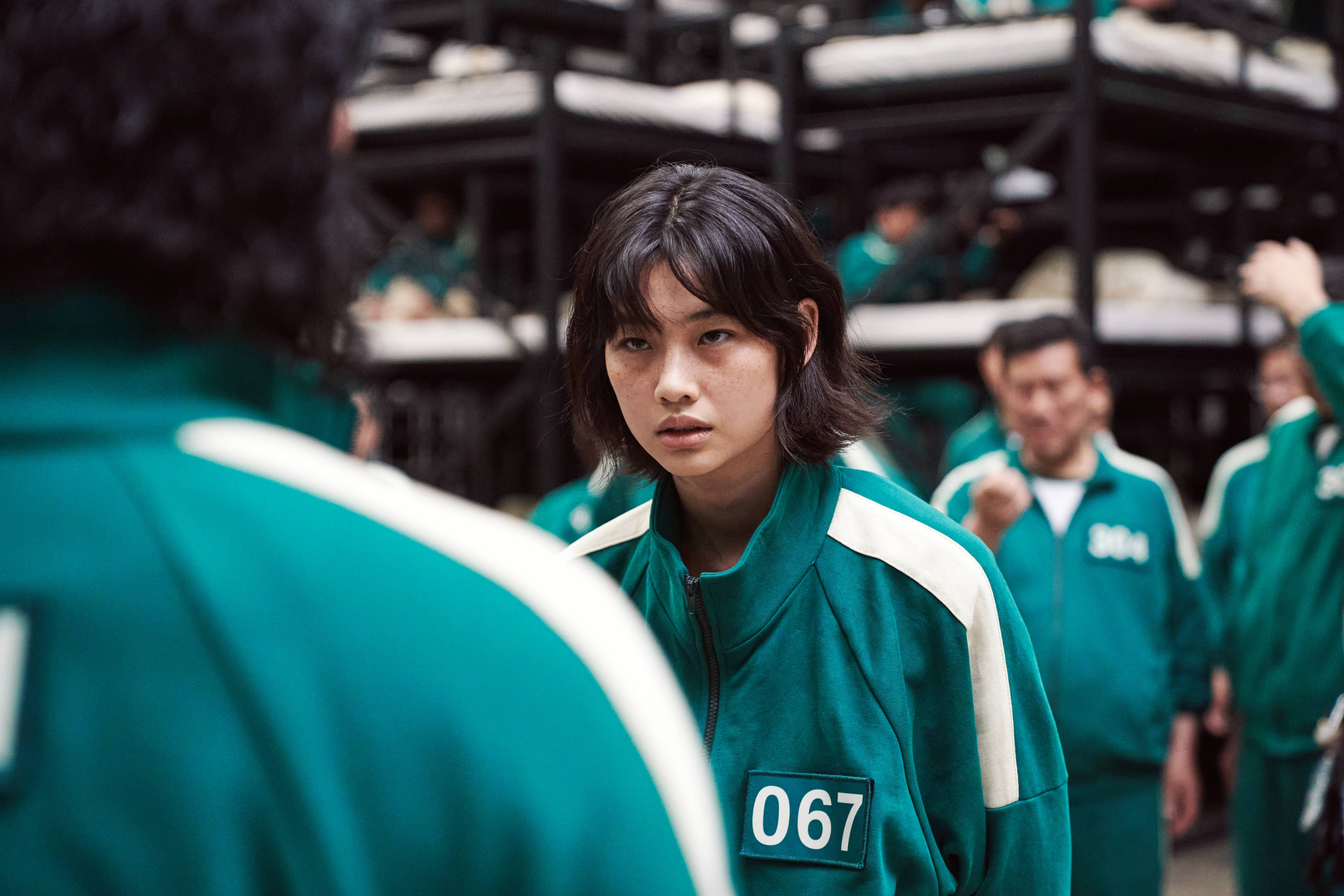 ผู้เล่นเกาหลีเหนือ 067 Squid Game วอลเปเปอร์