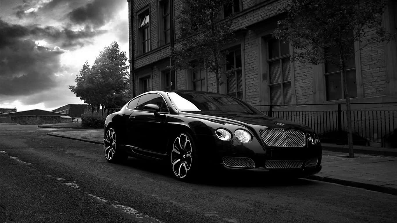 1366x768 Bentley พื้นหลังภาพถ่ายขาวดำ Bentley Continental GT วอลเปเปอร์