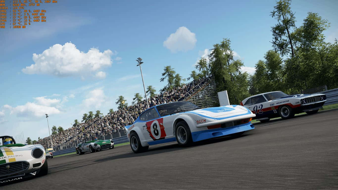 พื้นหลัง 1366x768 Project Cars 2 80+FPS วอลเปเปอร์