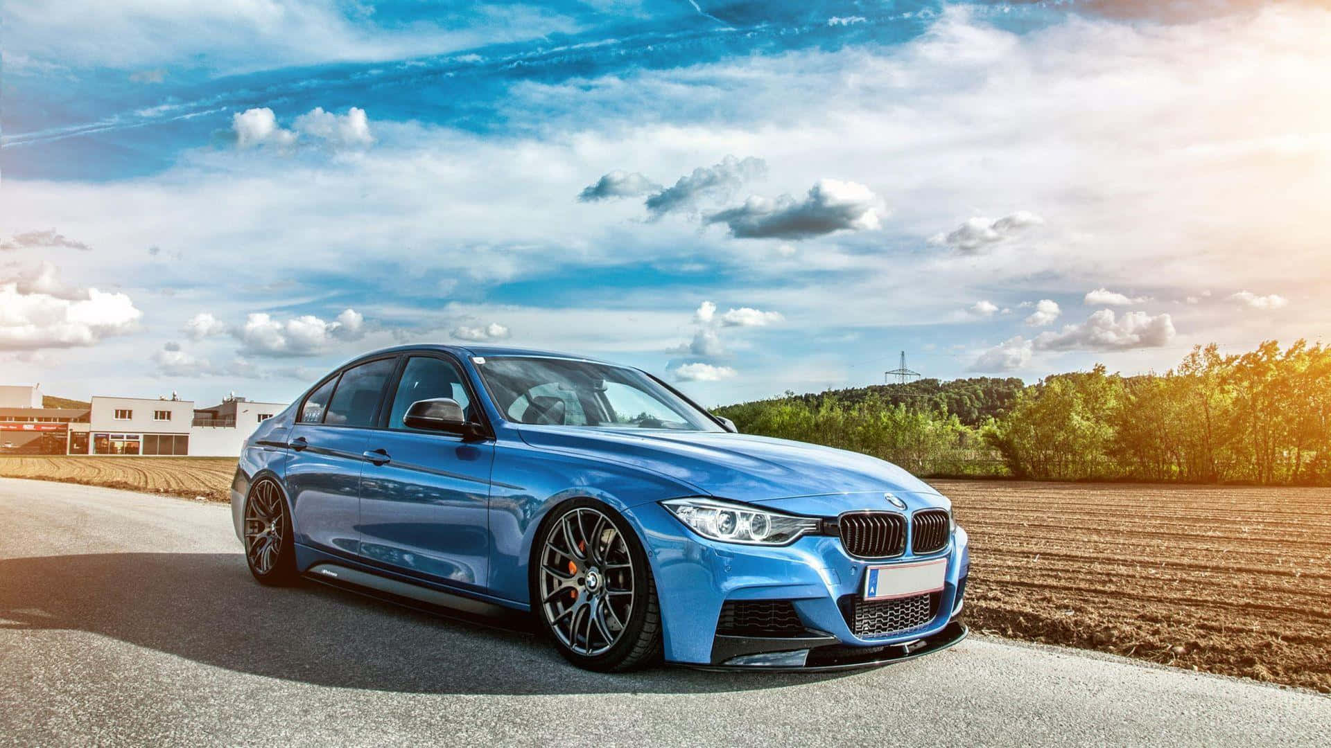 1920x1080 BMW สีน้ำเงินเงา F30 วอลเปเปอร์