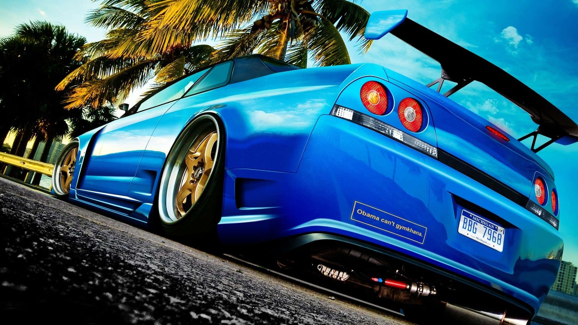 1920x1080 HD รถ Nissan Skyline วอลเปเปอร์
