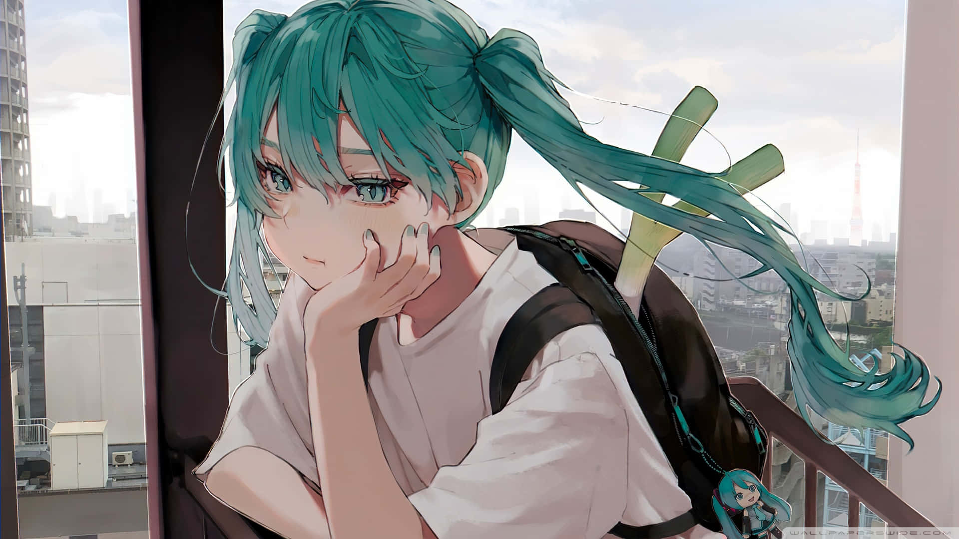 1920x1080 อนิเมะ ฮัตสึเนะ มิคุ เศร้า — อนิเมะเศร้า GIF วอลเปเปอร์