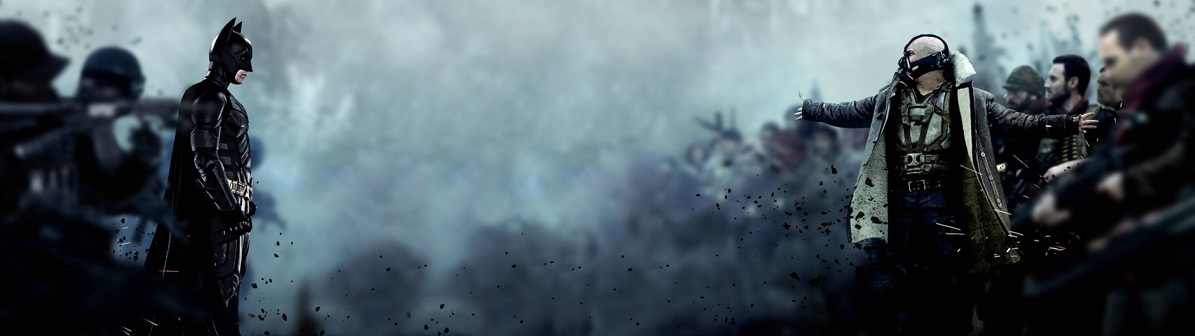 3840x1080 HD จอคู่ Batman วอลเปเปอร์