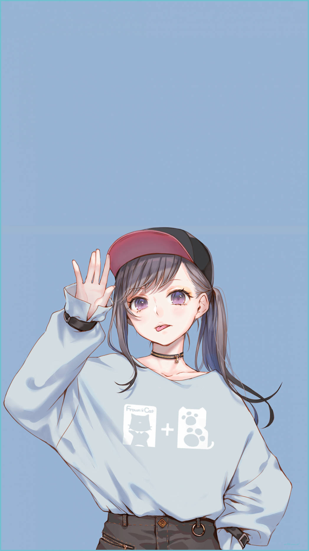 ภาพโปรไฟล์สาวอนิเมะน่ารักในสไตล์ 3D วอลเปเปอร์