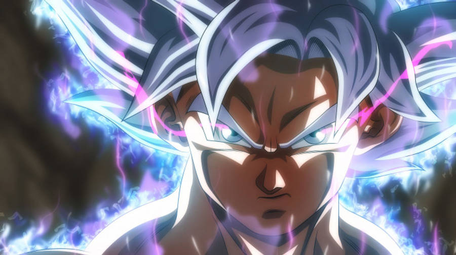 3D อนิเมะ Goku ภาพใกล้ 8K วอลเปเปอร์