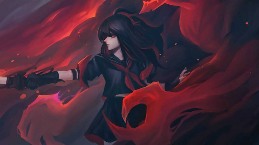 3D Ryuko Matoi อะนิเมะ 8K วอลเปเปอร์