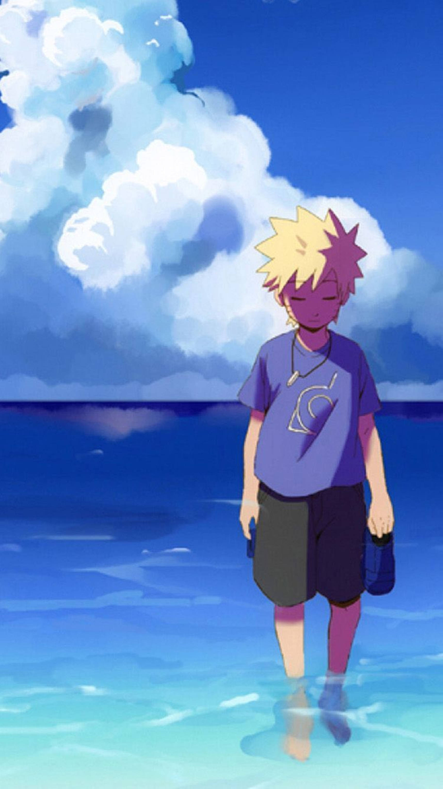 4K Anime iPhone เด็กอุซึมากิ นารูโตะ — 4K อนิเมะ GIF วอลเปเปอร์
