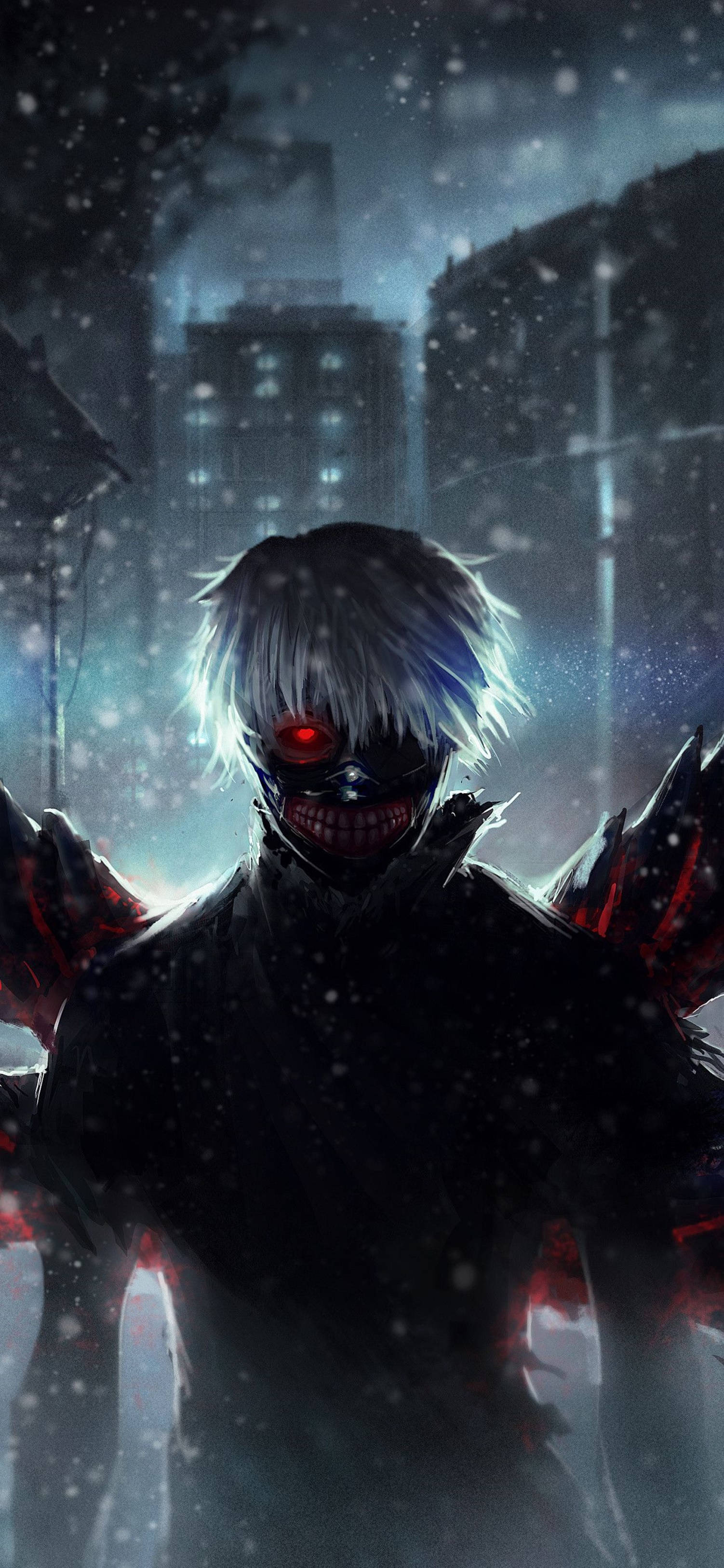 4K Anime iPhone Tokyo Ghoul เคนเนกิสุดมืด วอลเปเปอร์