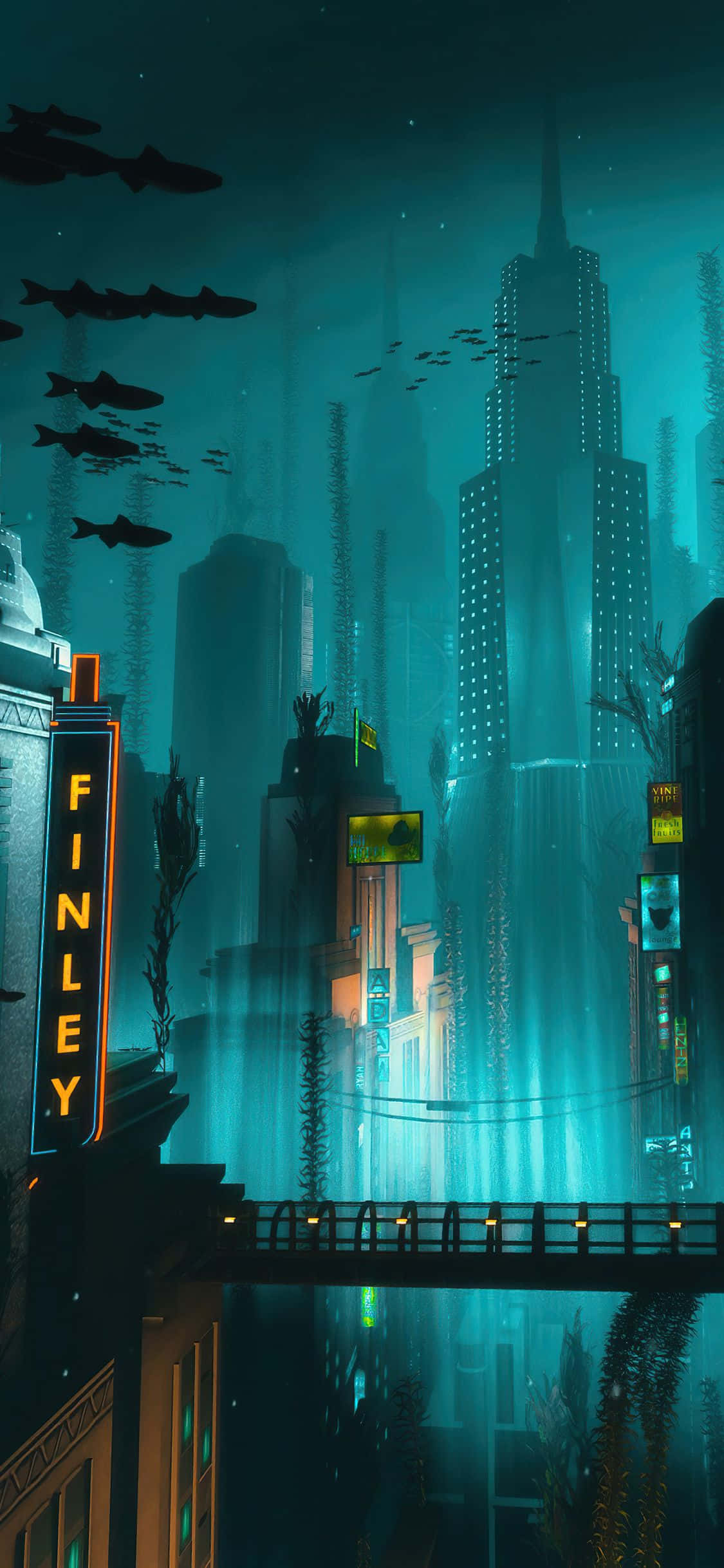 เพลิดเพลินกับกราฟิก 4K ที่ยอดเยี่ยมของ Bioshock บน iPhone วอลเปเปอร์