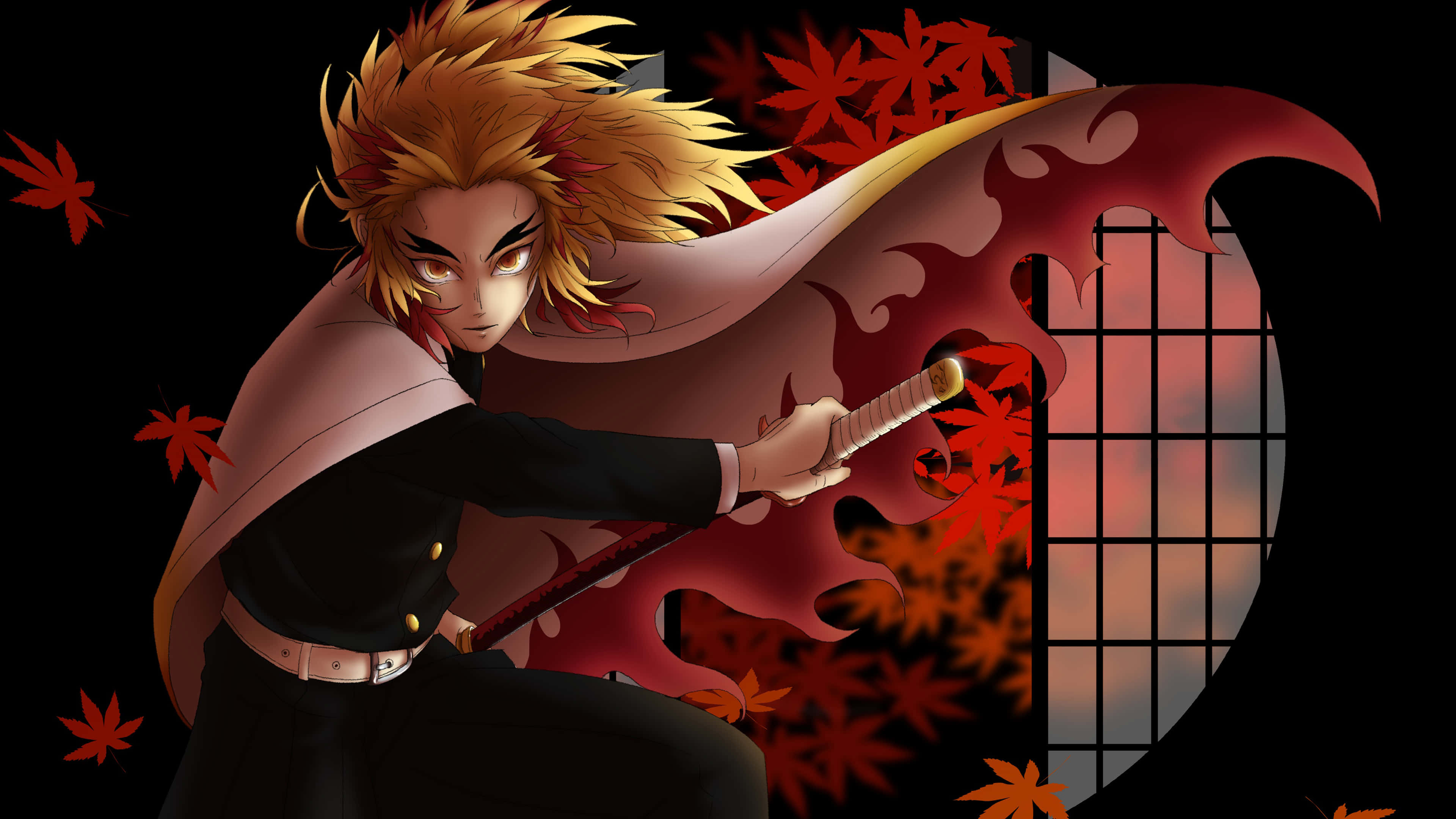 นำการต่อสู้สู่ปีศาจด้วยกราฟิก 4K ของ Demon Slayer วอลเปเปอร์