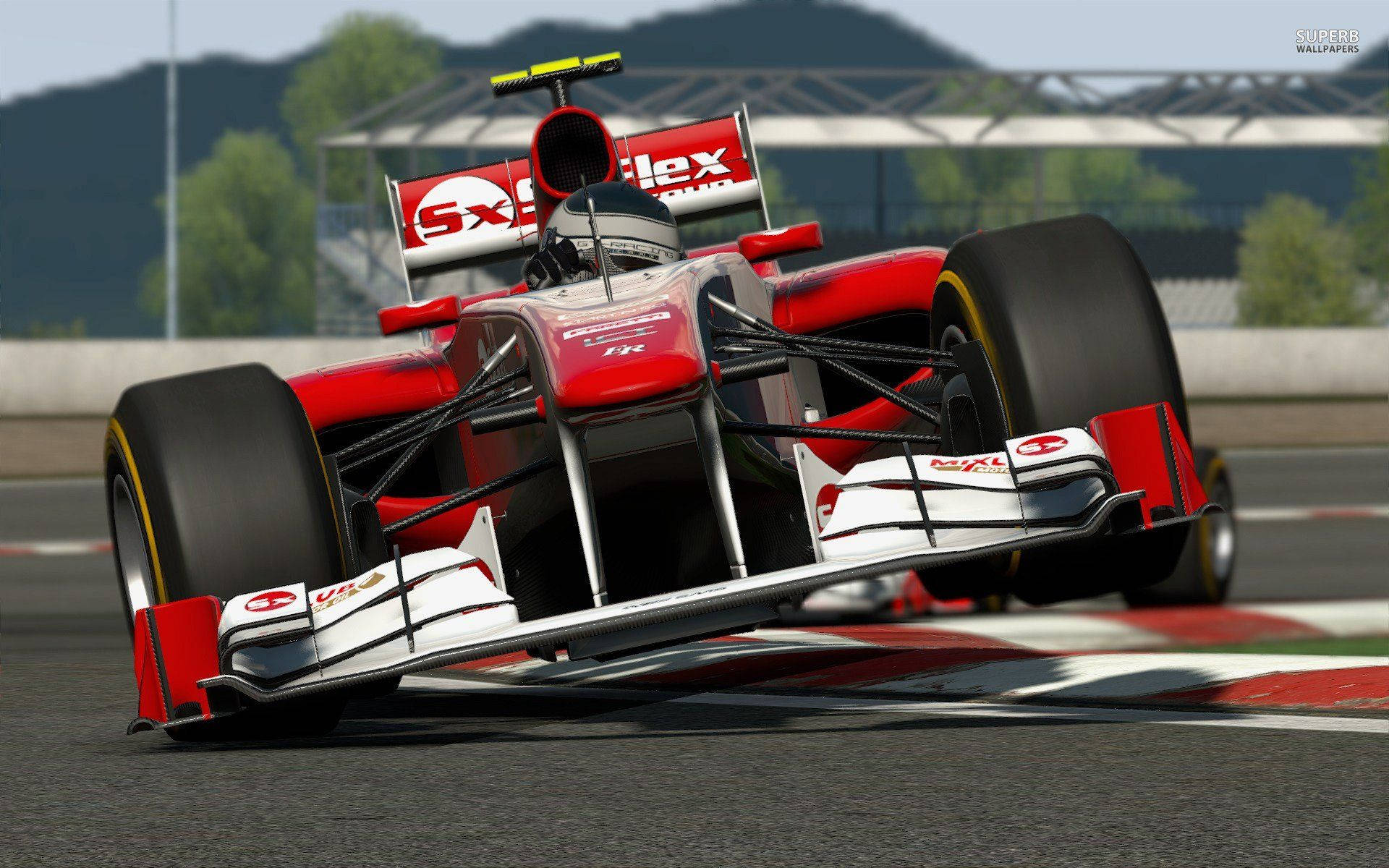 โปรเจคต์ คาร์ส 4K F1 สีแดง วอลเปเปอร์