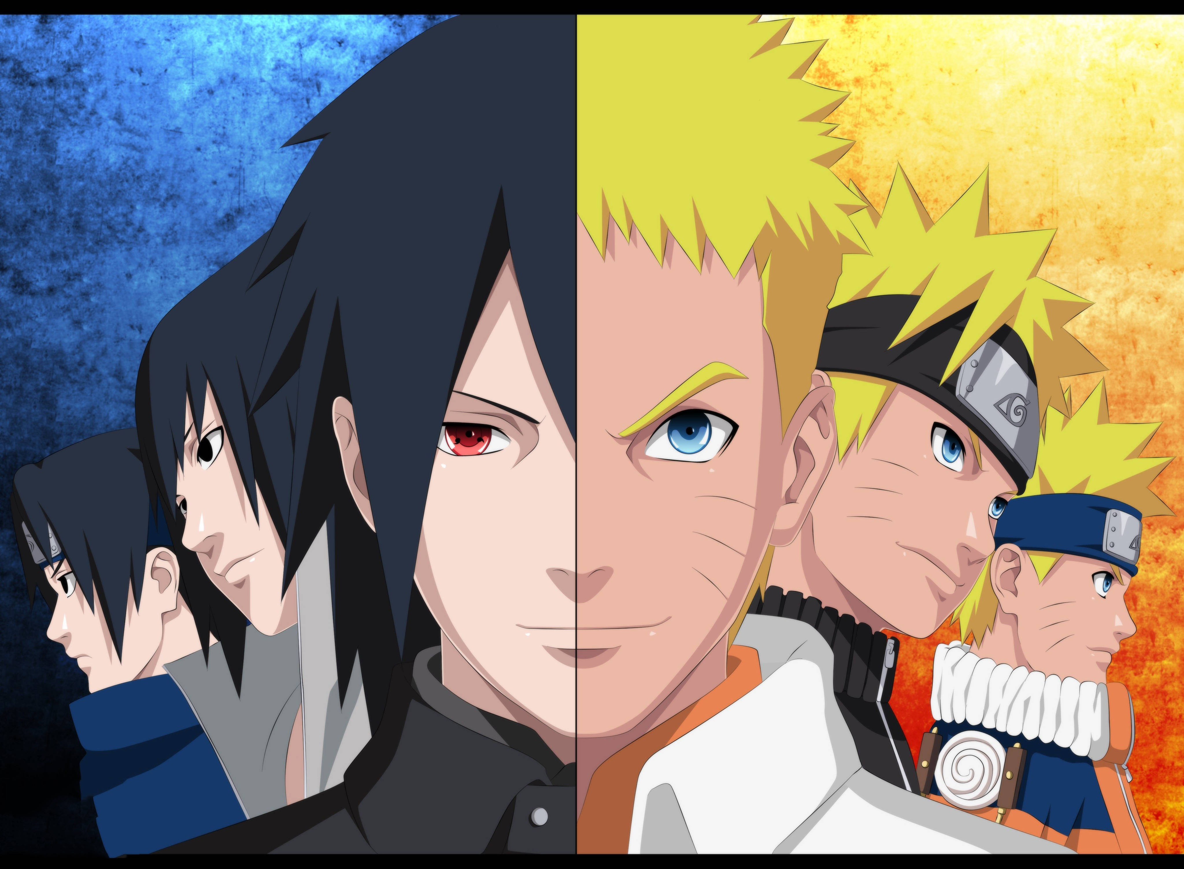 ซาสึเกะและนารูโตะ 4K อาร์ต วอลเปเปอร์