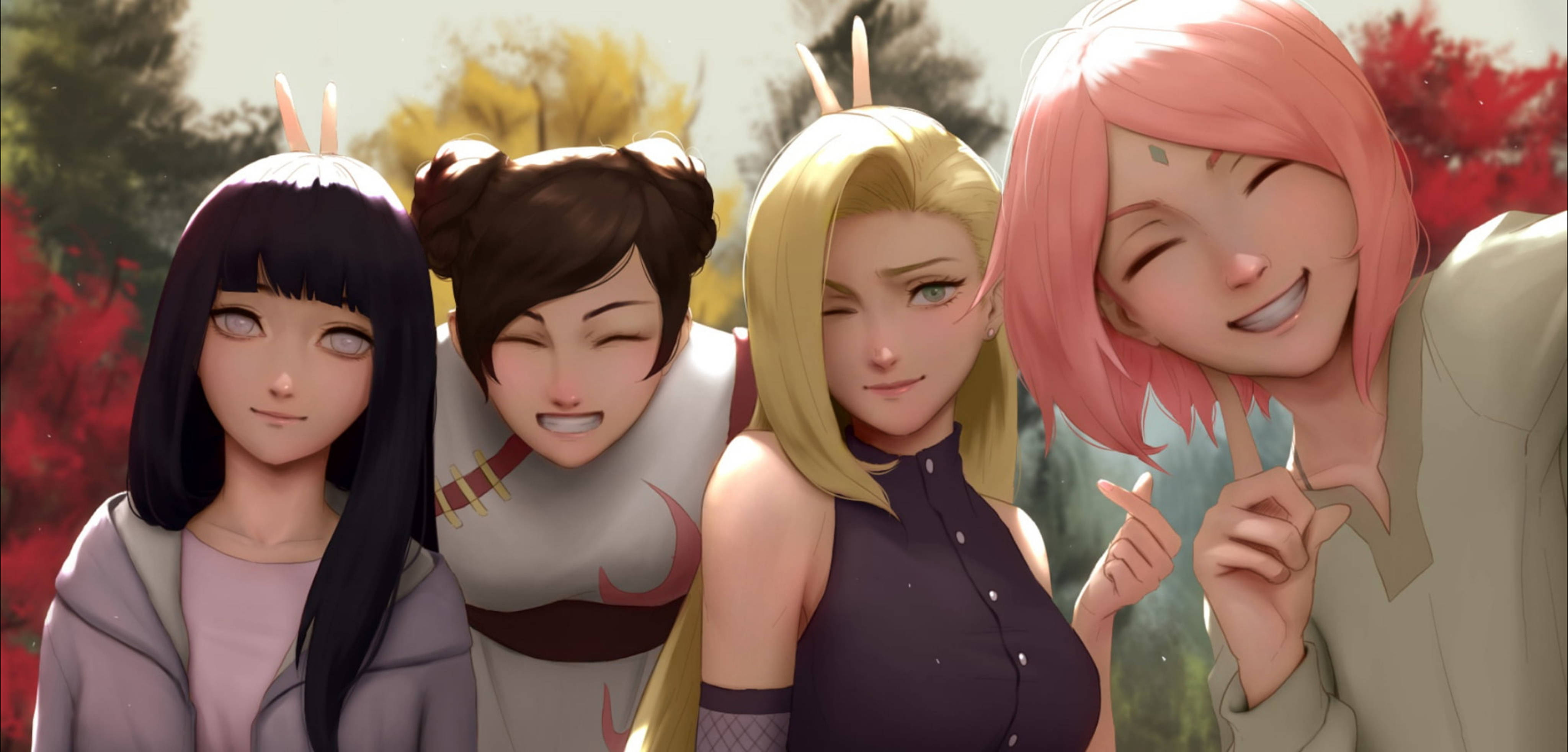 วอลเปเปอร์ 4K สุดเจ๋ง featuring ตัวละครหญิงในตำนานจากนารูโตะ วอลเปเปอร์