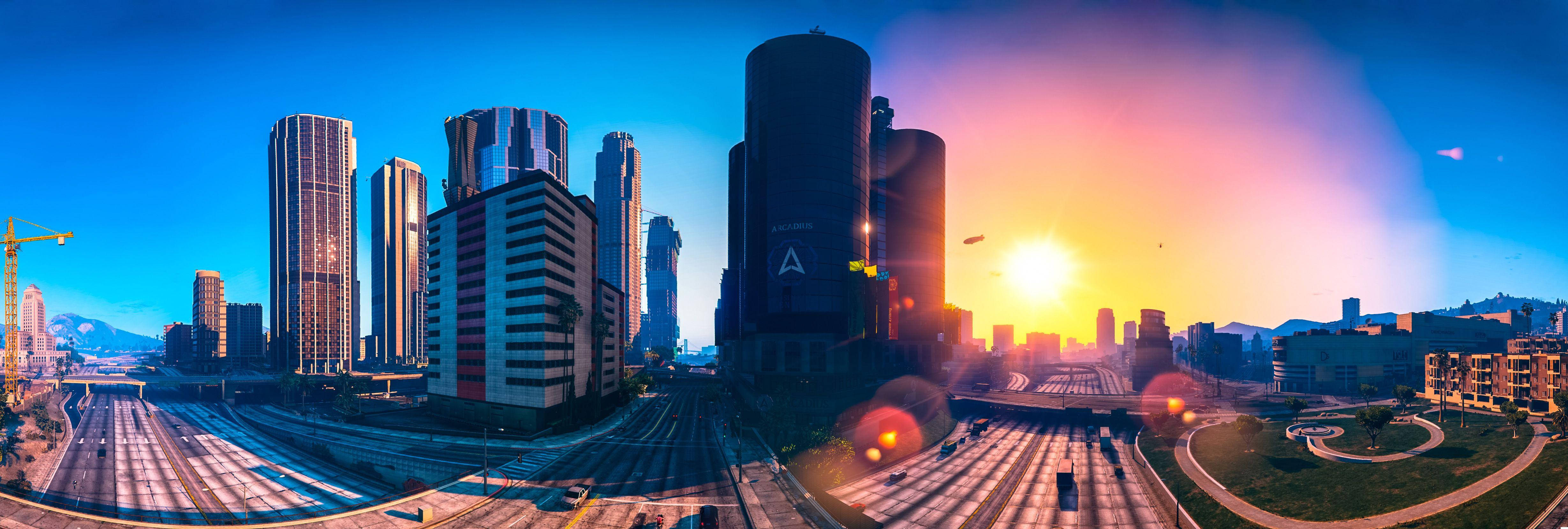 อาคารลอสซานโตส 4K GTA 5 วอลเปเปอร์