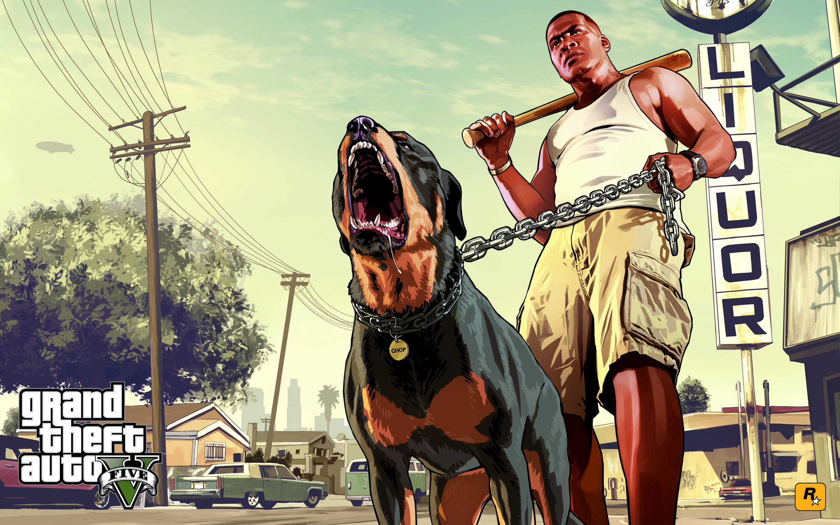 4K GTA 5 แฟรงคลินอุ้มช็อป วอลเปเปอร์
