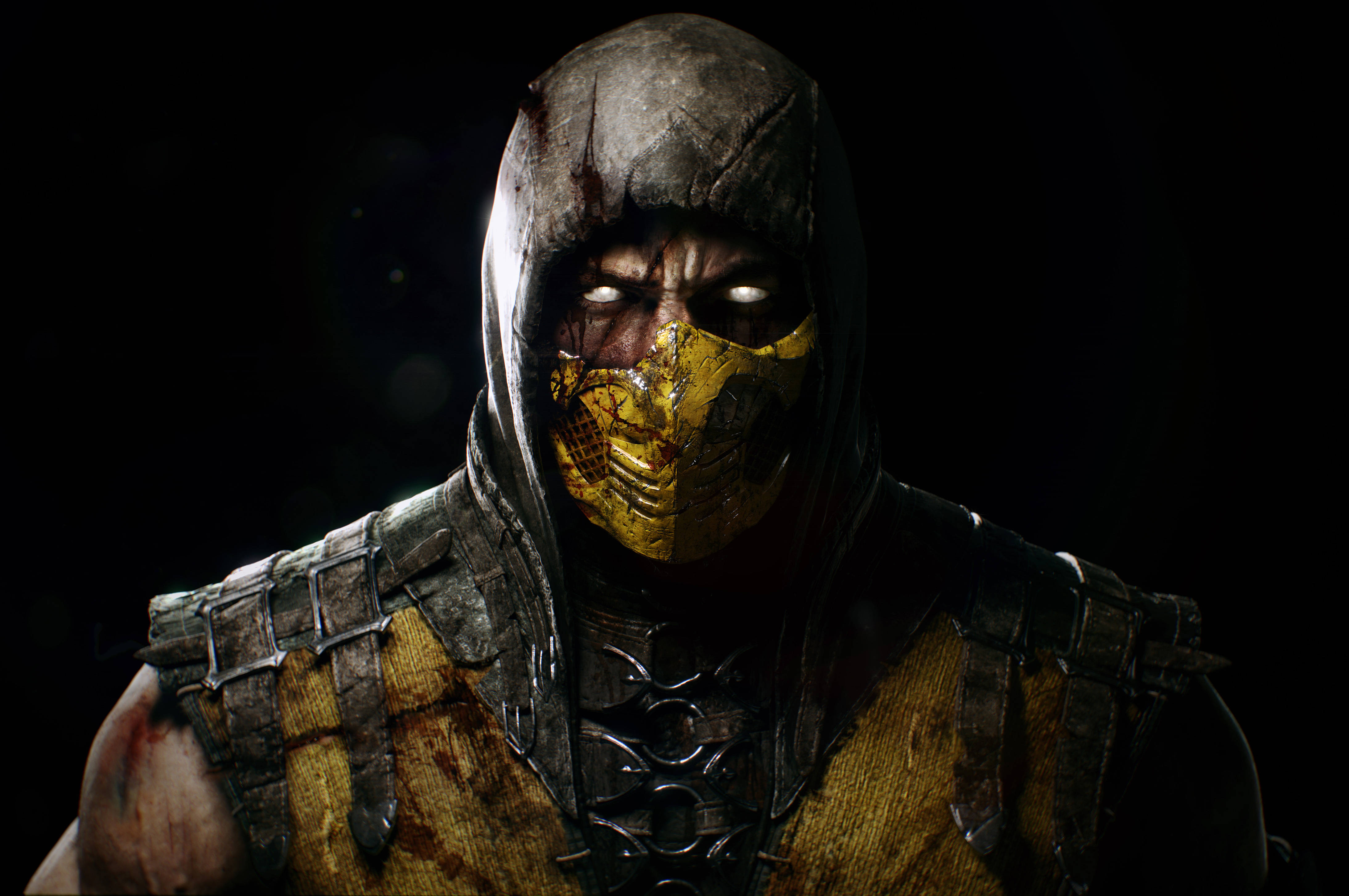 4K เกมมิ่งโฟน Scorpion Mortal Kombat วอลเปเปอร์