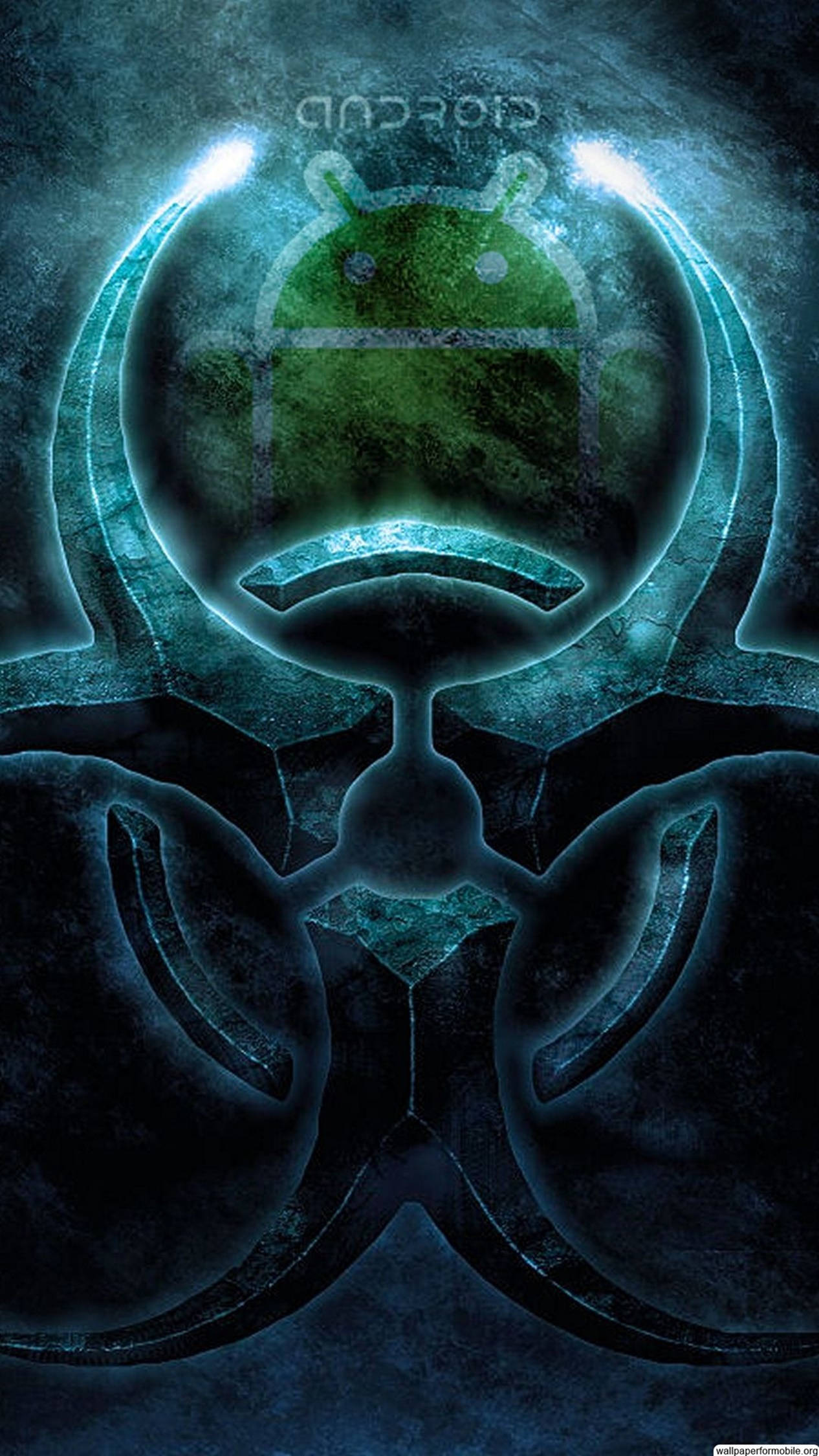 4K สัญลักษณ์ Biohazard Android วอลเปเปอร์