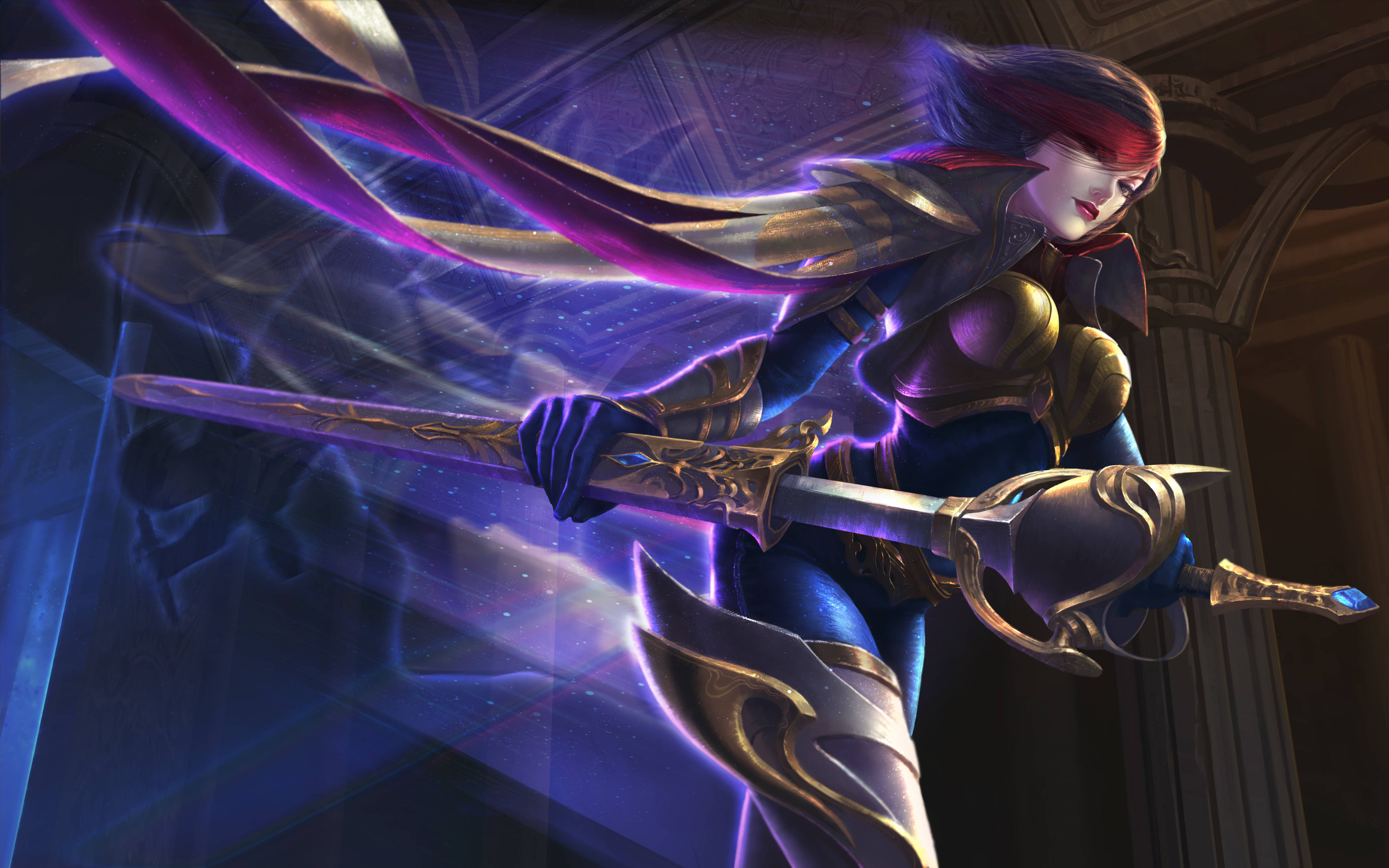 4K เกมมิ่งโฟน Fiora LOL วอลเปเปอร์