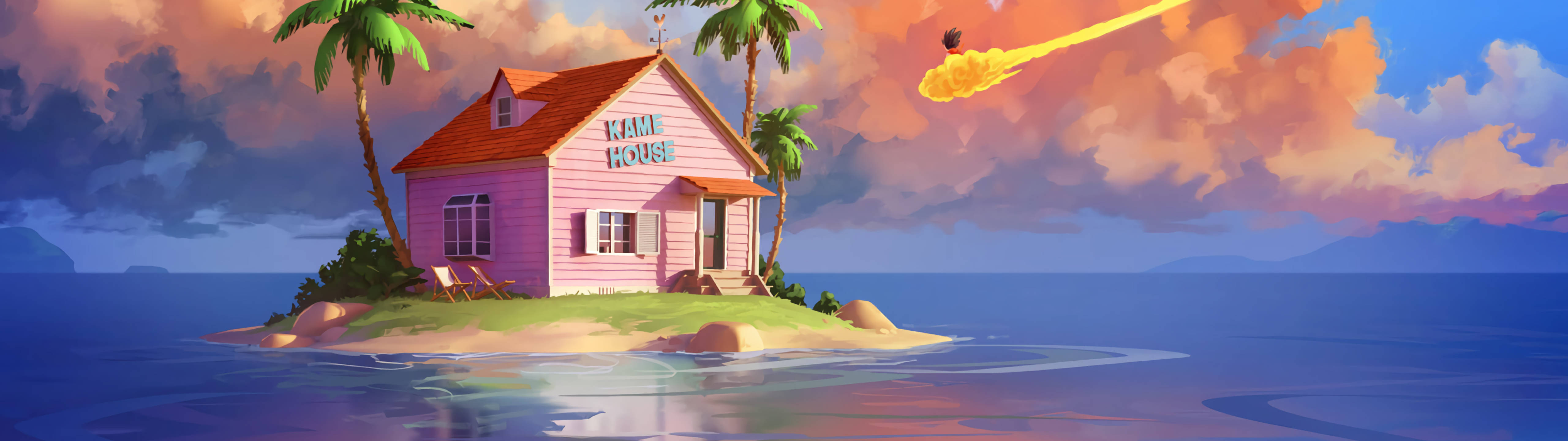 5120x1440 เกมบ้านคาเมะ ดราก้อนบอล Z วอลเปเปอร์