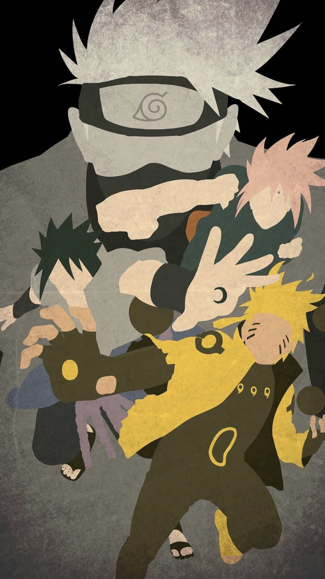 ทีม 7 เวกเตอร์อาร์ต Naruto สวยงามสำหรับมือถือ วอลเปเปอร์