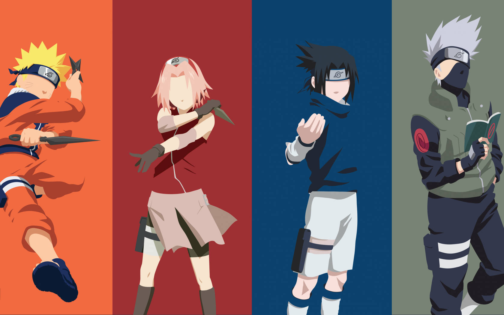 นารูโตะและซาสึเกะกับทีม 7 วอลเปเปอร์