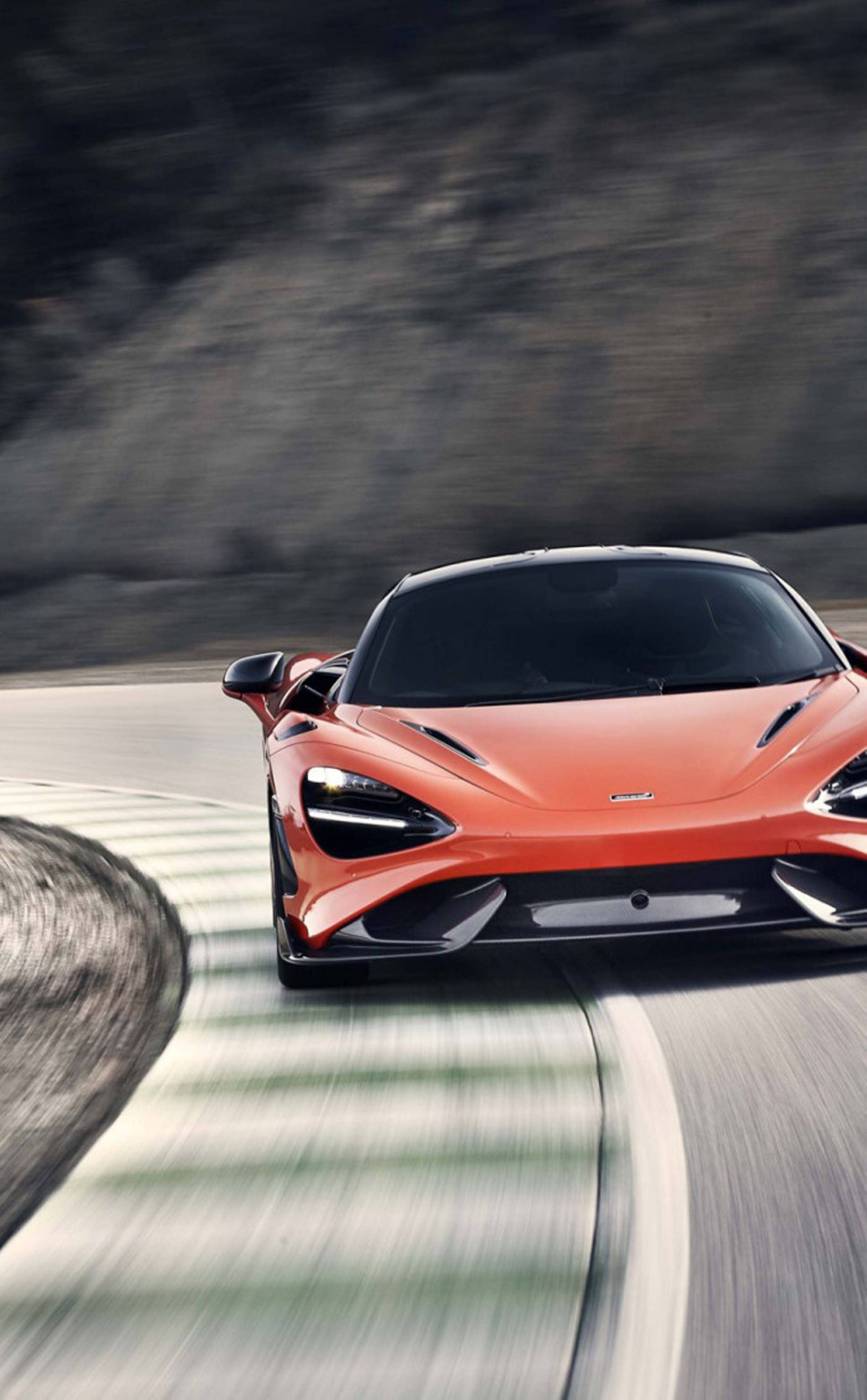 765 LT แดง McLaren iPhone วอลเปเปอร์