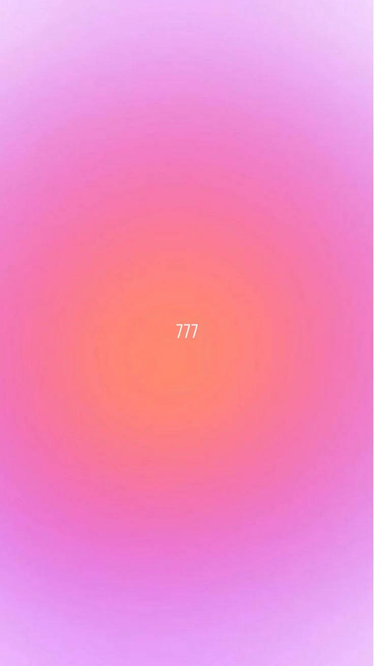 777 สีชมพูและสีส้มออร่าสวยงาม วอลเปเปอร์