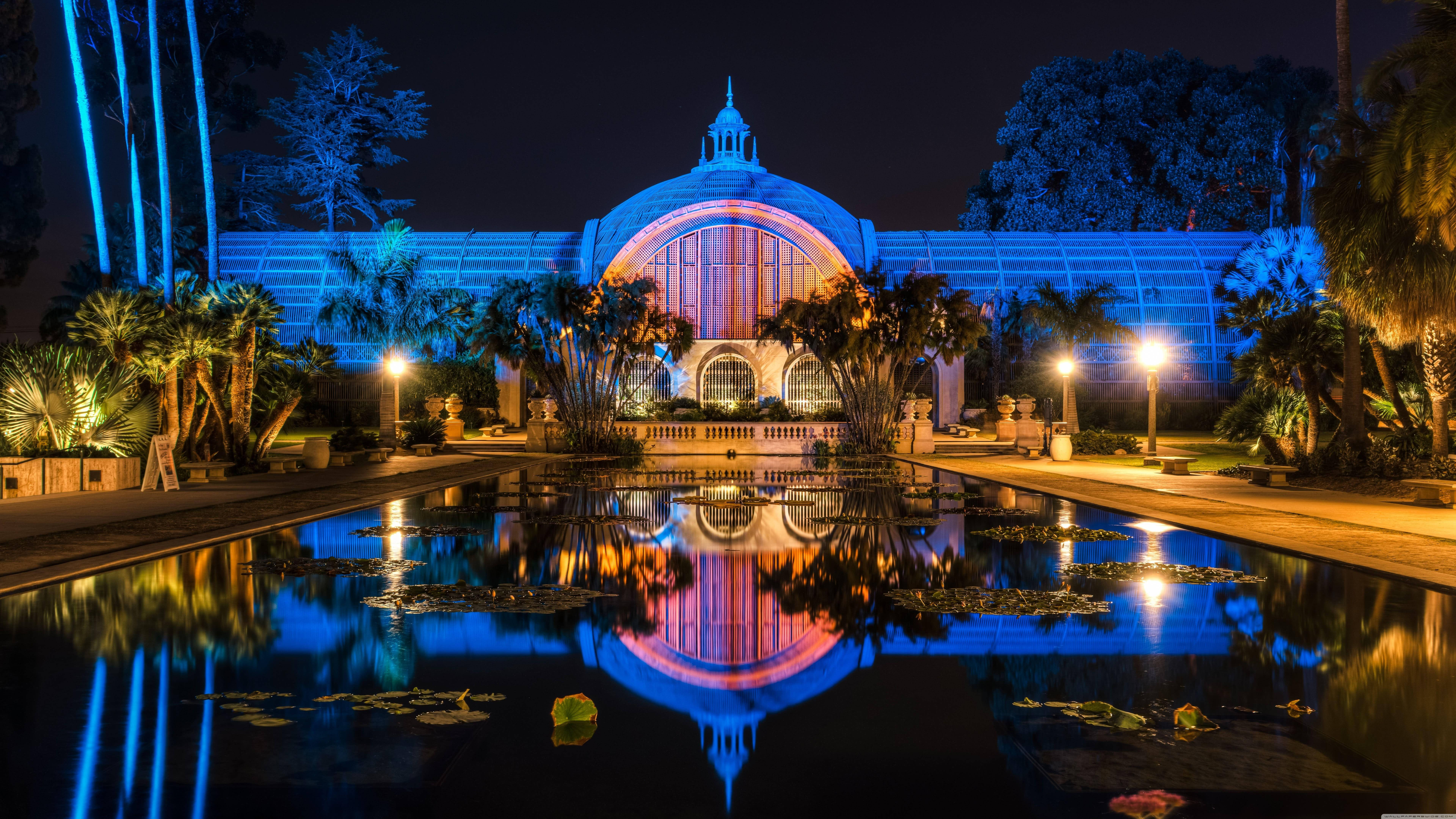 8K 7680x4320 ความละเอียดอัลตรา HD สำหรับเดสก์ท็อป Balboa Park วอลเปเปอร์