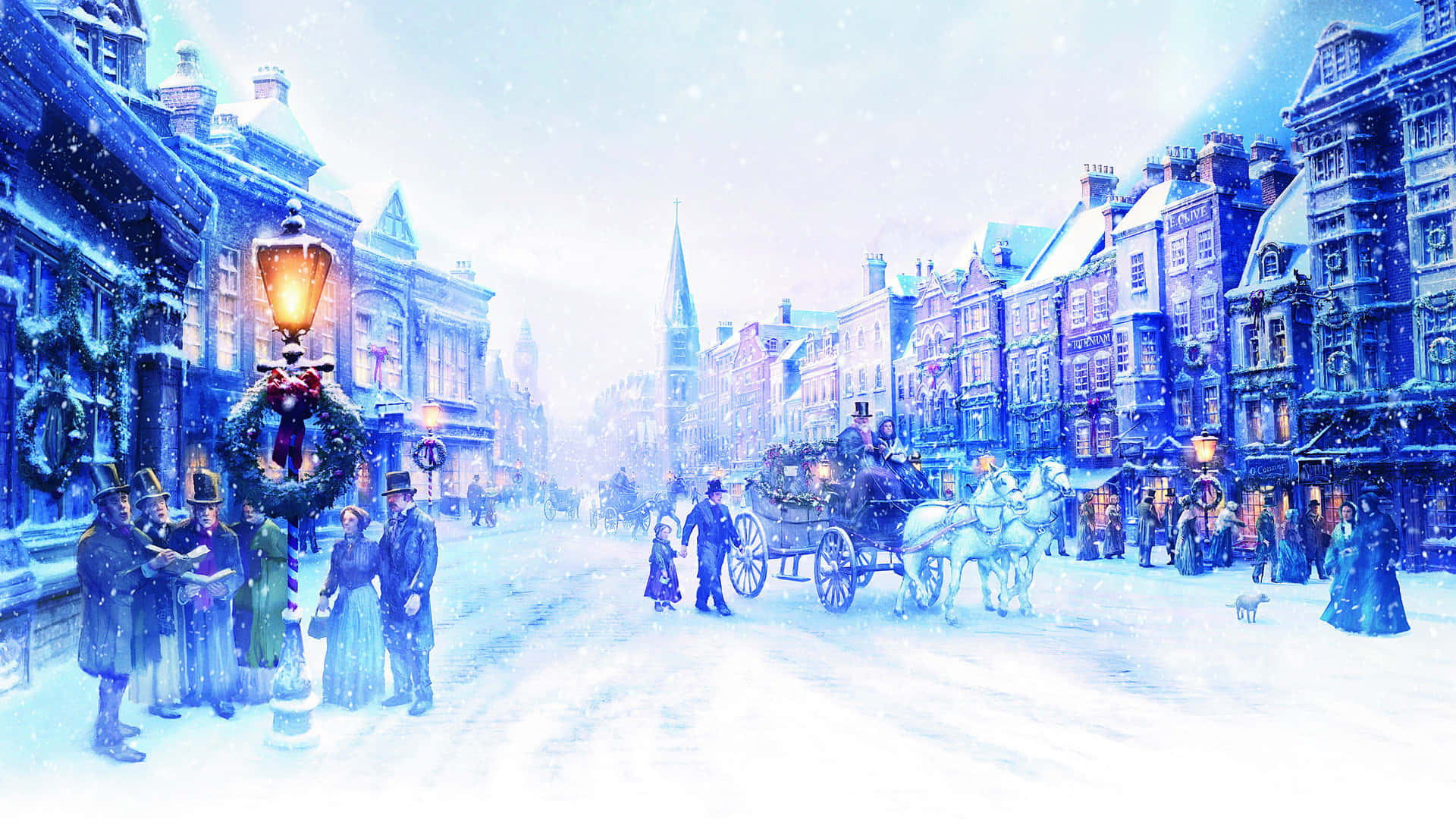 ชาร์ลส์ ดิกเกนส์ เรื่อง A Christmas Carol วอลเปเปอร์