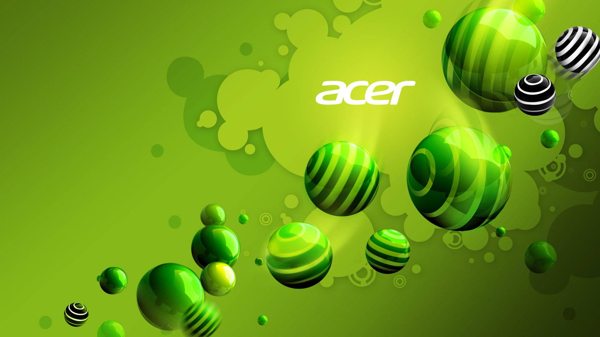 โลโก้ Acer สีเขียวและขาวสดใส วอลเปเปอร์