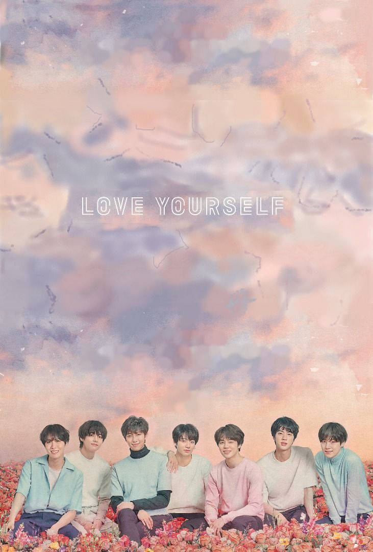 aesthetic BTS เตียงกุหลาบ วอลเปเปอร์