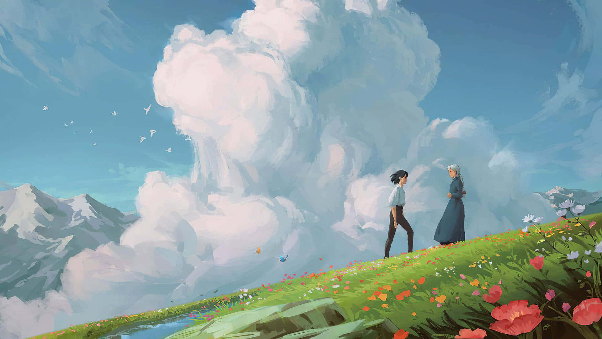 สำรวจโลกมหัศจรรย์ของ Aesthetic Ghibli วอลเปเปอร์