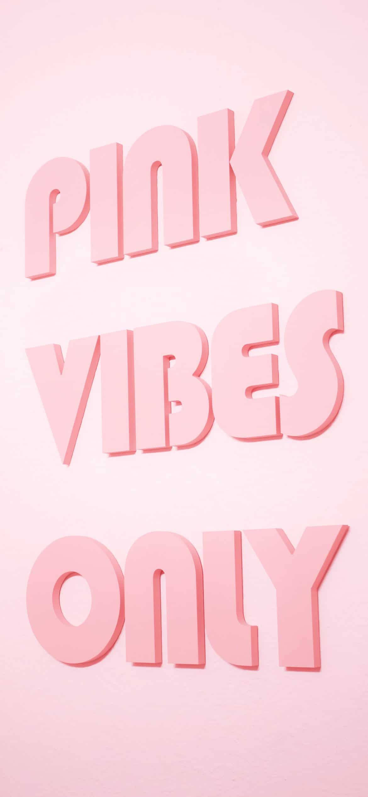 Aesthetic Girly Pink Vibes Only วอลเปเปอร์