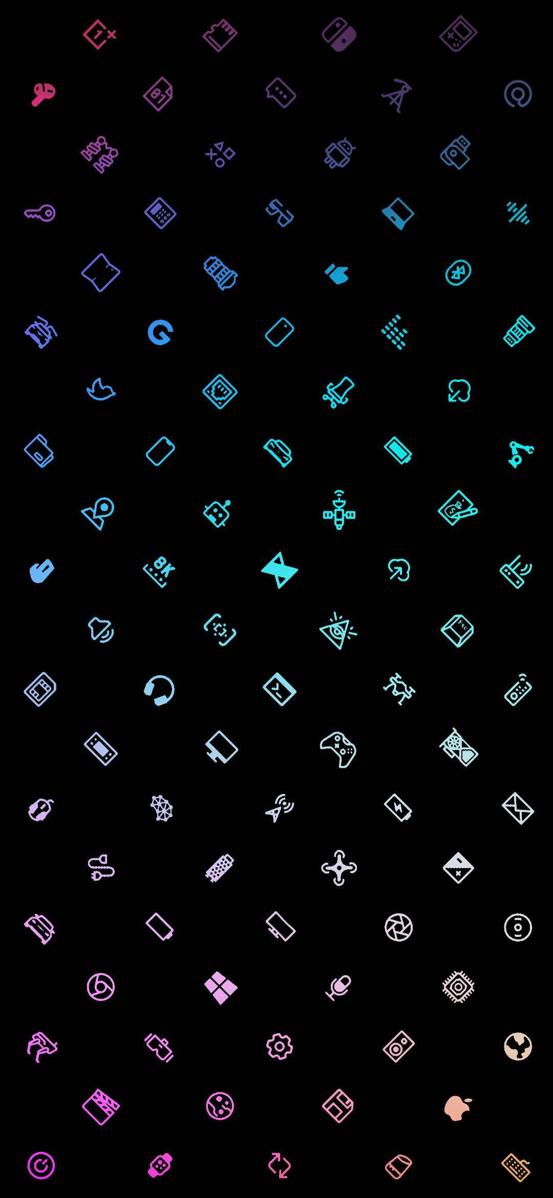 Aesthetic Icons Gaming Logo HD วอลเปเปอร์
