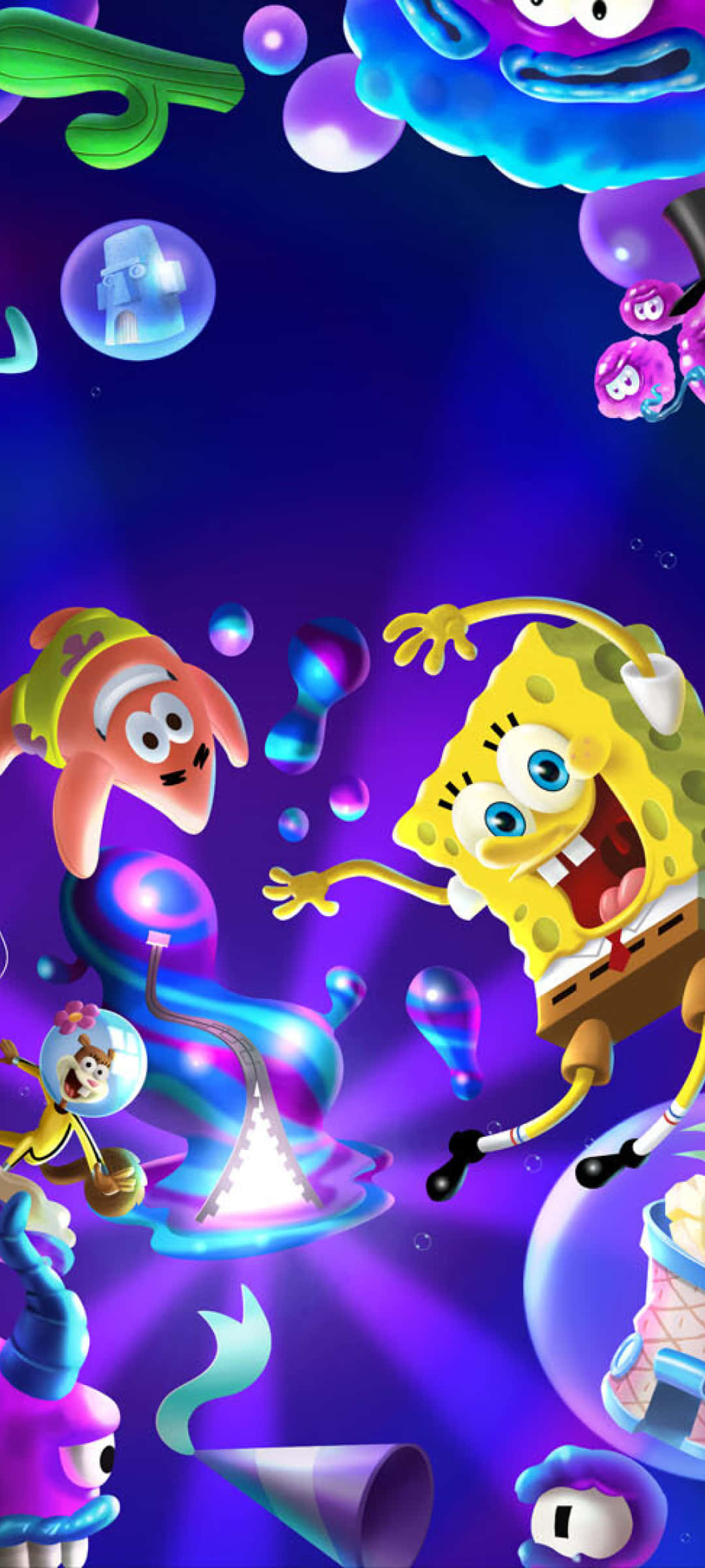 Aesthetic SpongeBob And Sandy วอลเปเปอร์