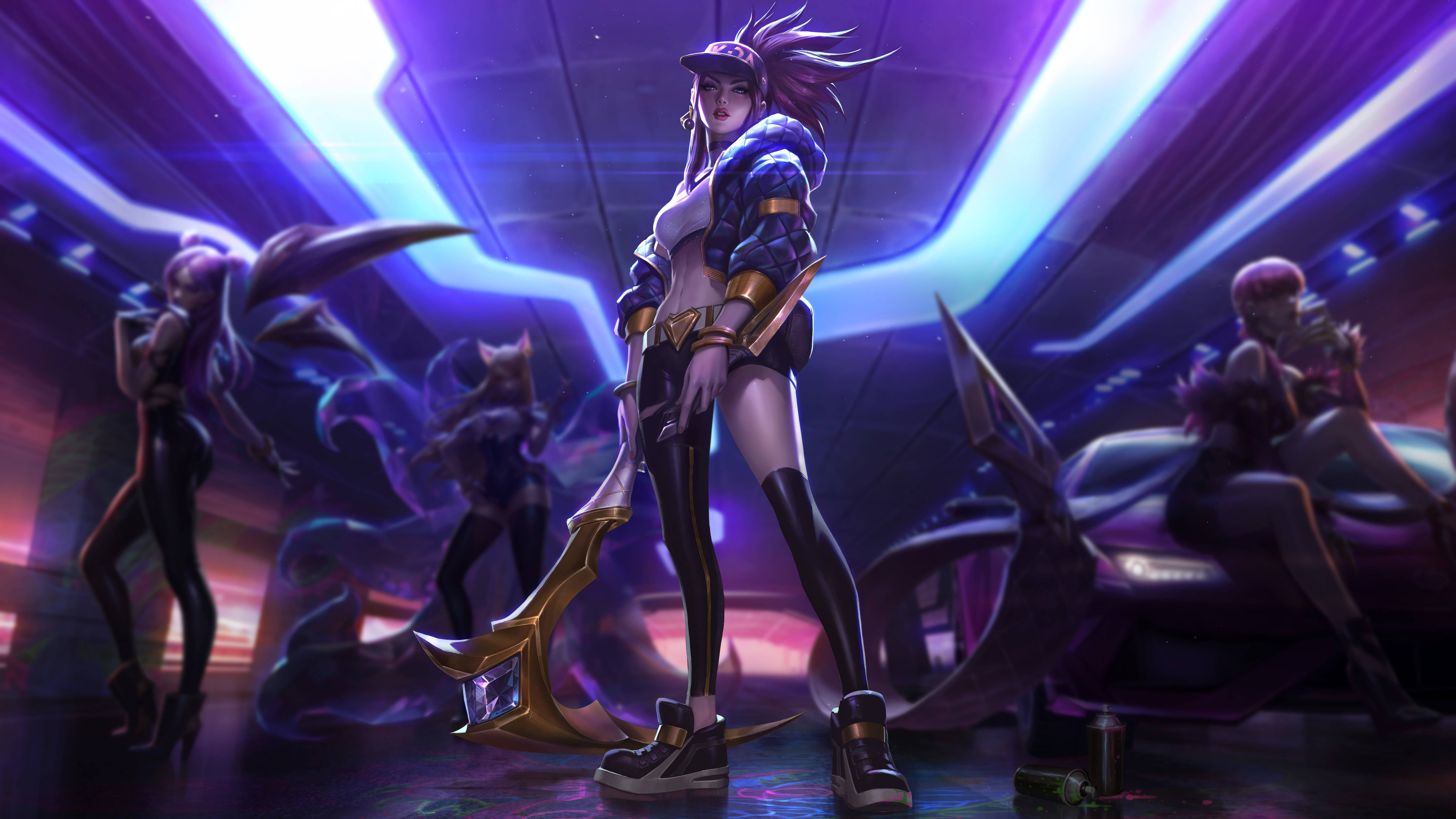 Akali จาก KDA More MTV Original Edition วอลเปเปอร์