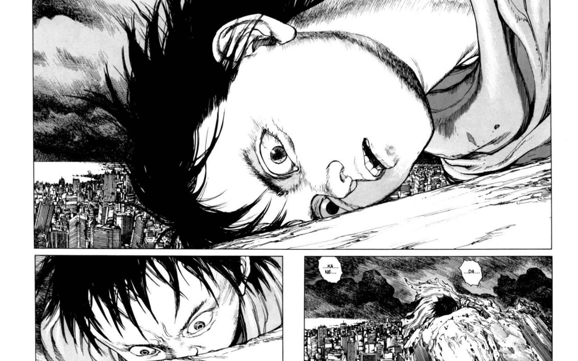 พื้นหลังแผงมังงะ Akira วอลเปเปอร์