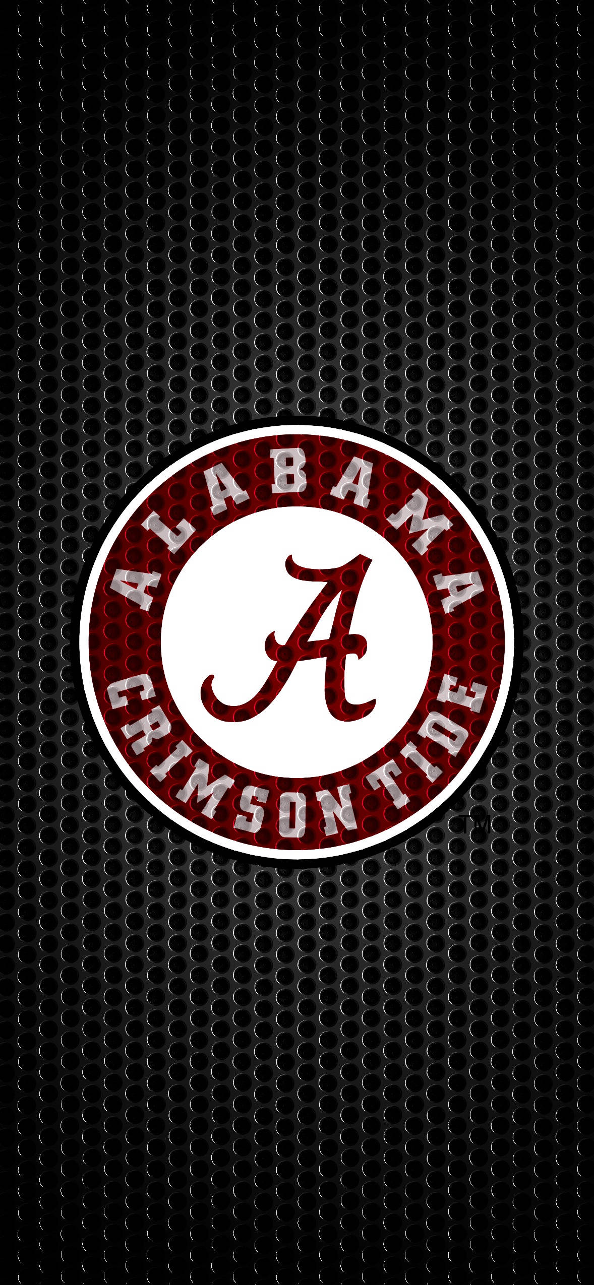 Alabama Crimson Tide Black Metal Art วอลเปเปอร์