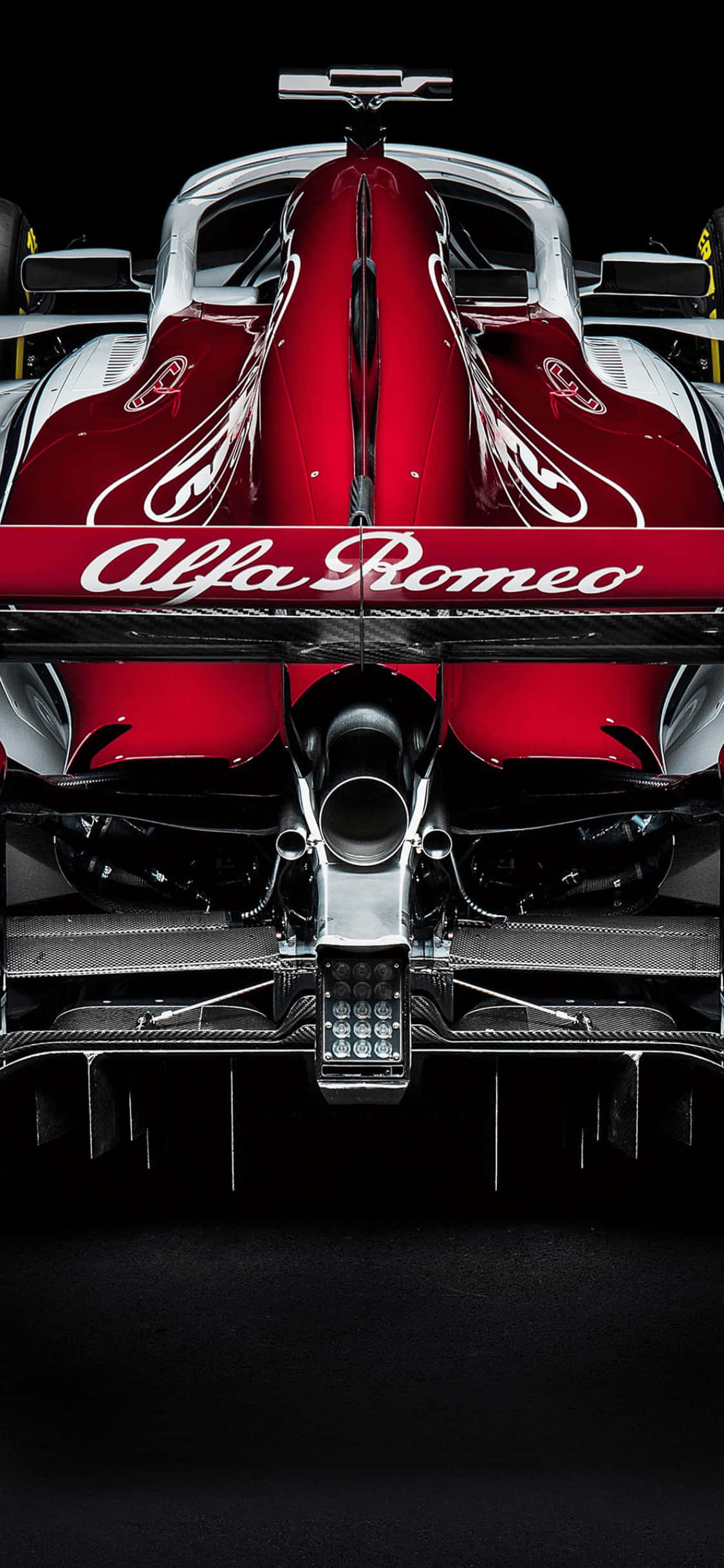 Alfa Romeo iPhone XS F1 2018 พื้นหลัง วอลเปเปอร์