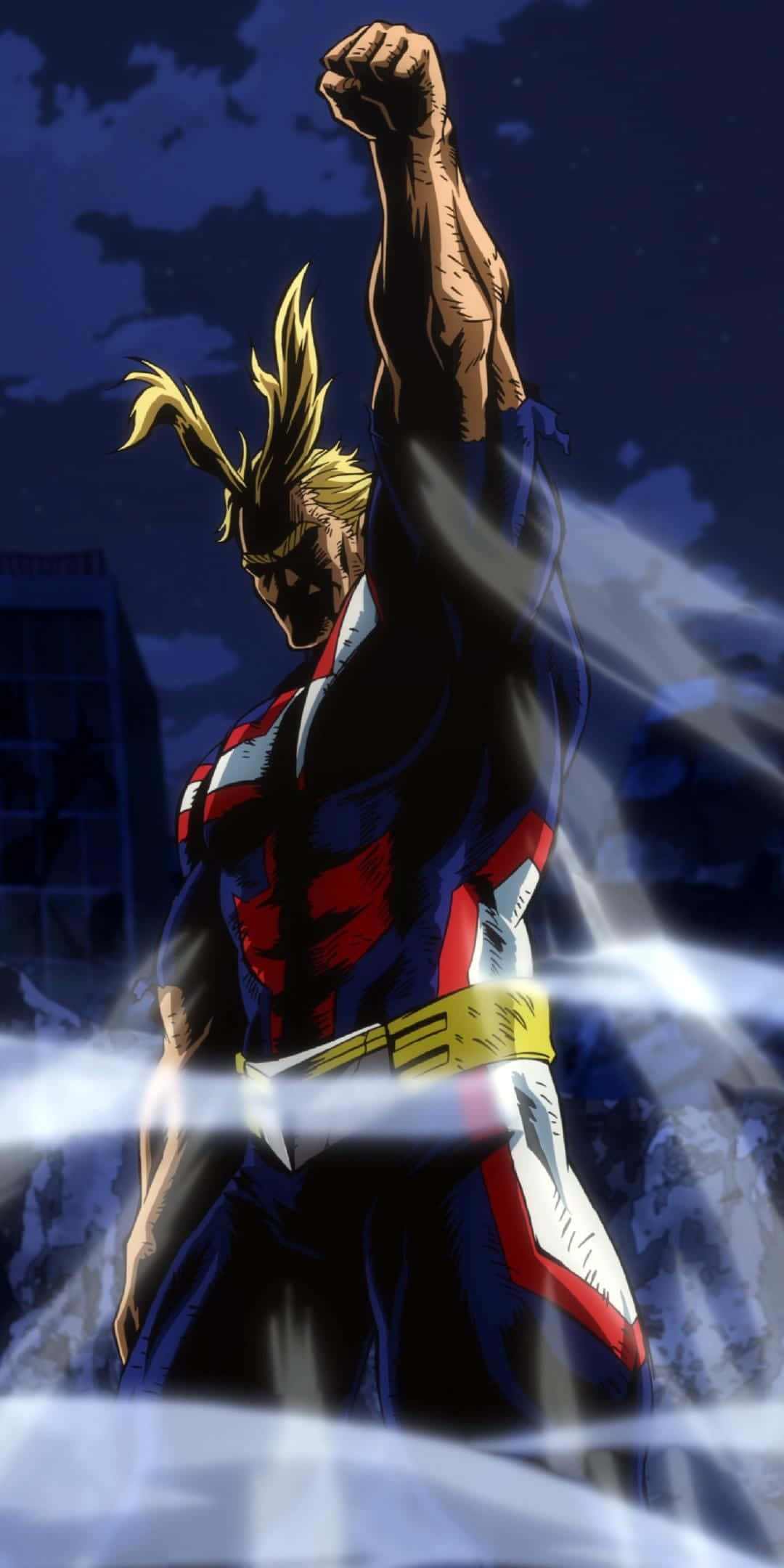 ภาพ All Might กำปั้นชูขึ้นฟ้า วอลเปเปอร์