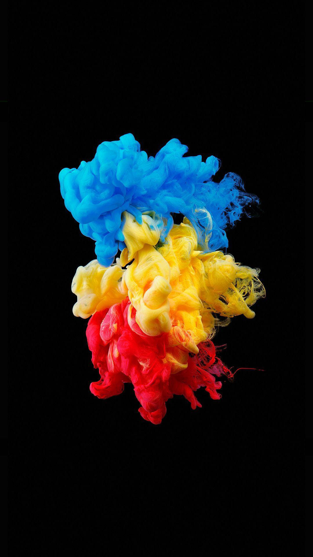"งานศิลปะนามธรรมสีสันสดใสบนจอแสดงผล AMOLED" วอลเปเปอร์