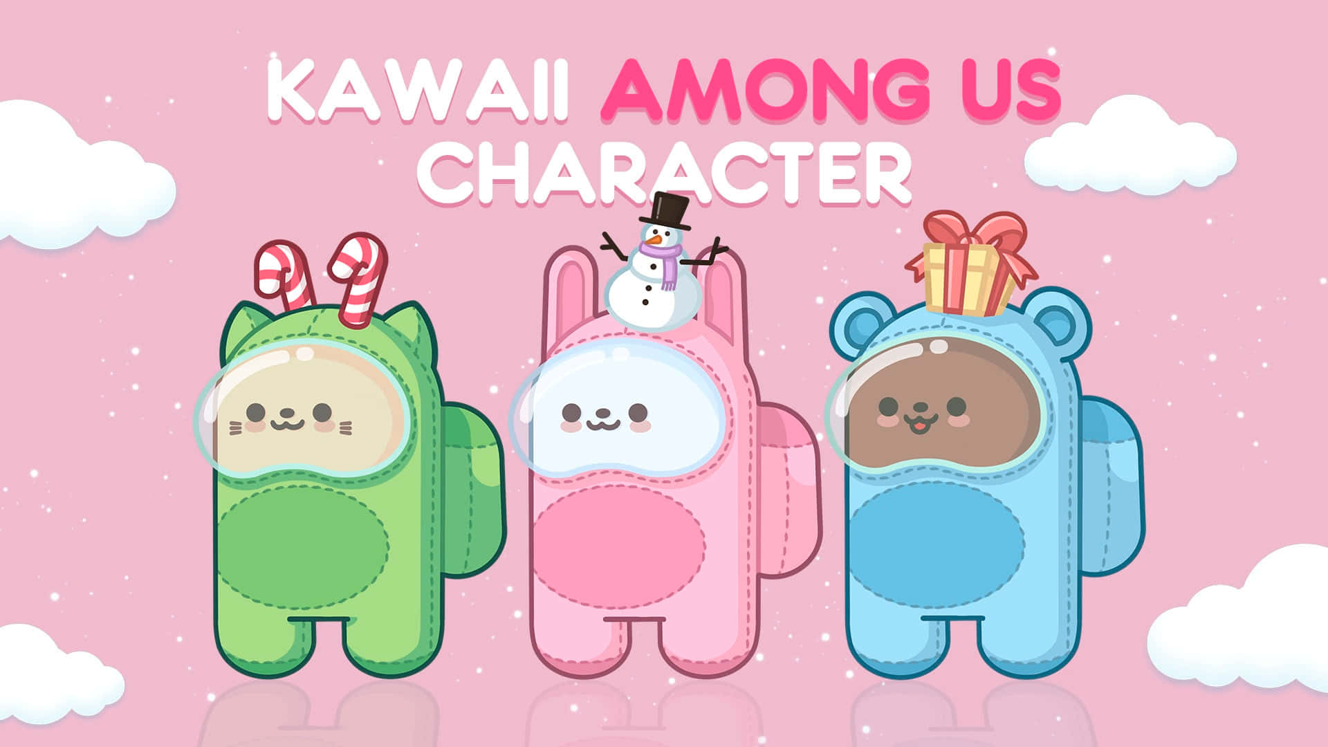 คริสต์มาสธีมน่ารัก Among US วอลเปเปอร์