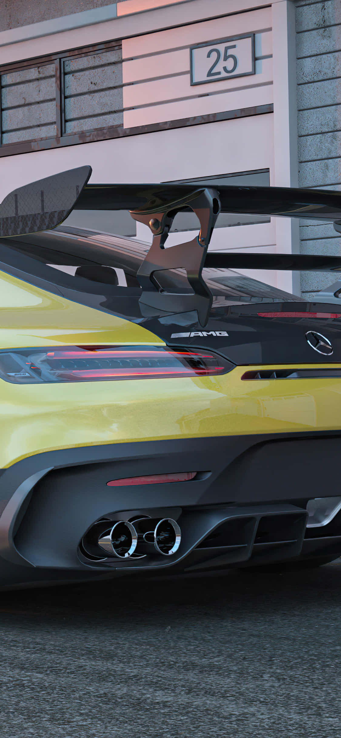 พื้นหลัง Android มุมหลังรถ Amg Gt-r วอลเปเปอร์