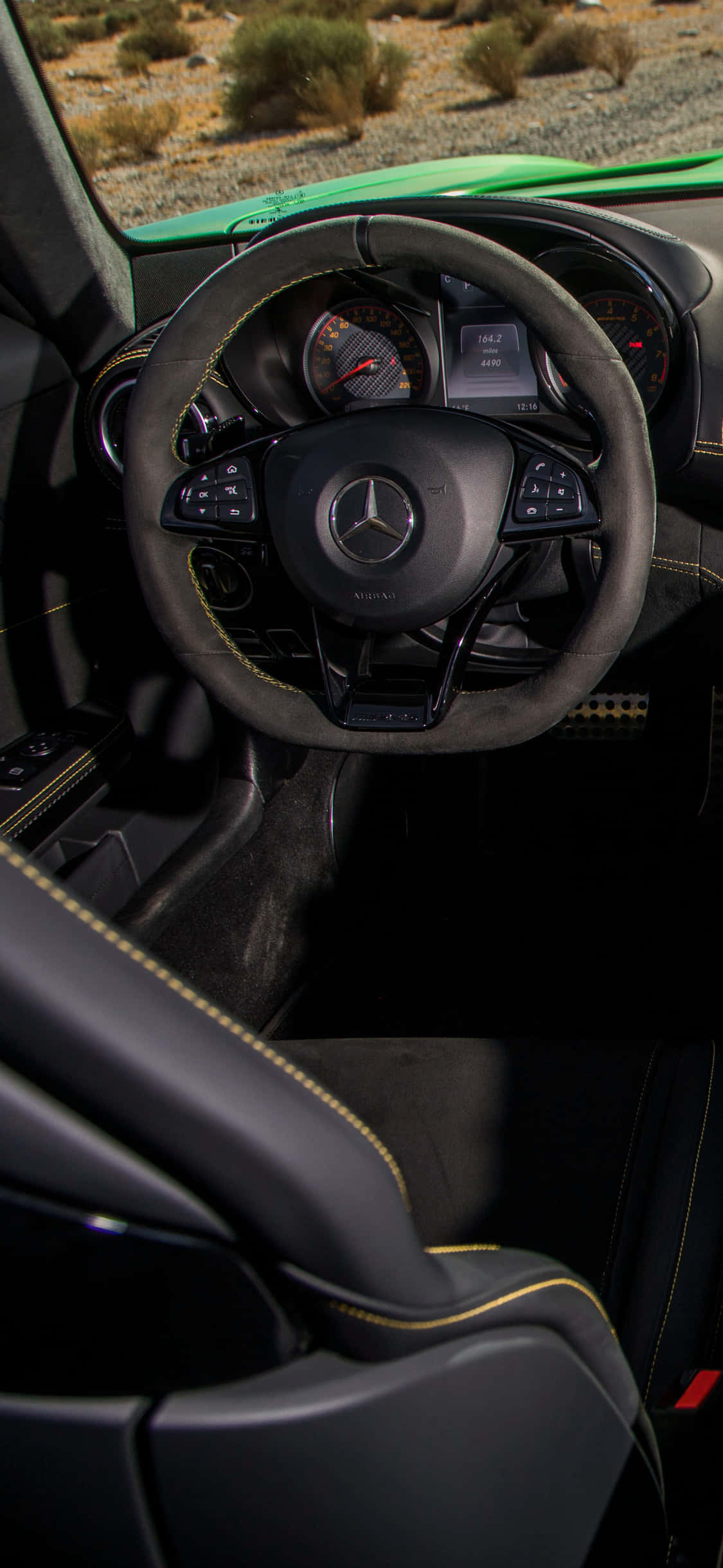 พื้นหลังภายในรถสปอร์ต Android Amg Gt-r วอลเปเปอร์