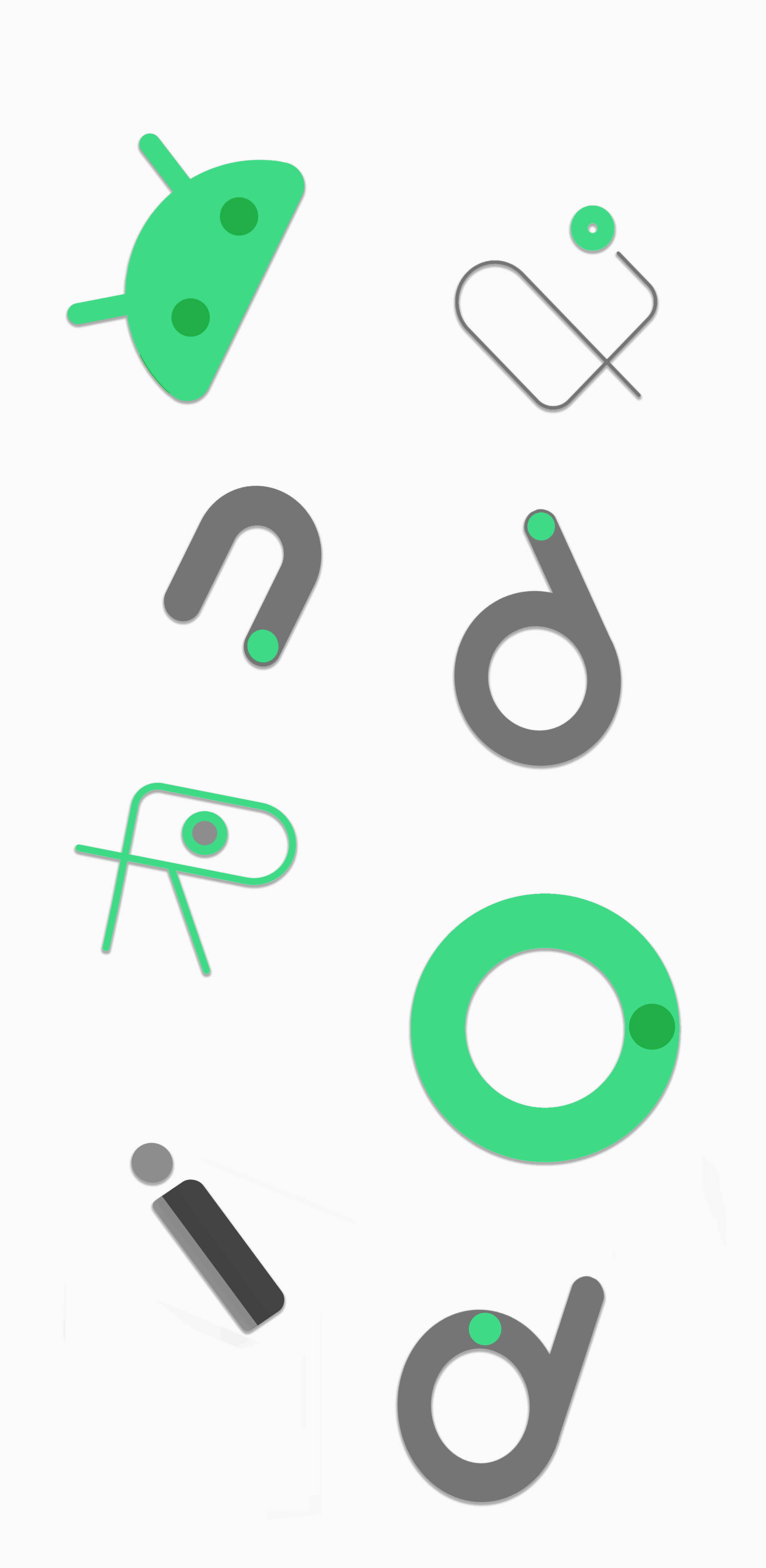 Android กราฟิกอาร์ต Google Pixel 4 วอลเปเปอร์