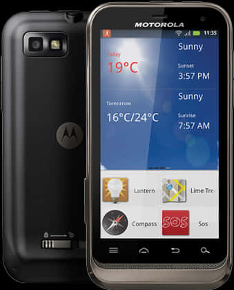 วิดเจ็ตสภาพอากาศบนสมาร์ทโฟน Android Motorola วอลเปเปอร์