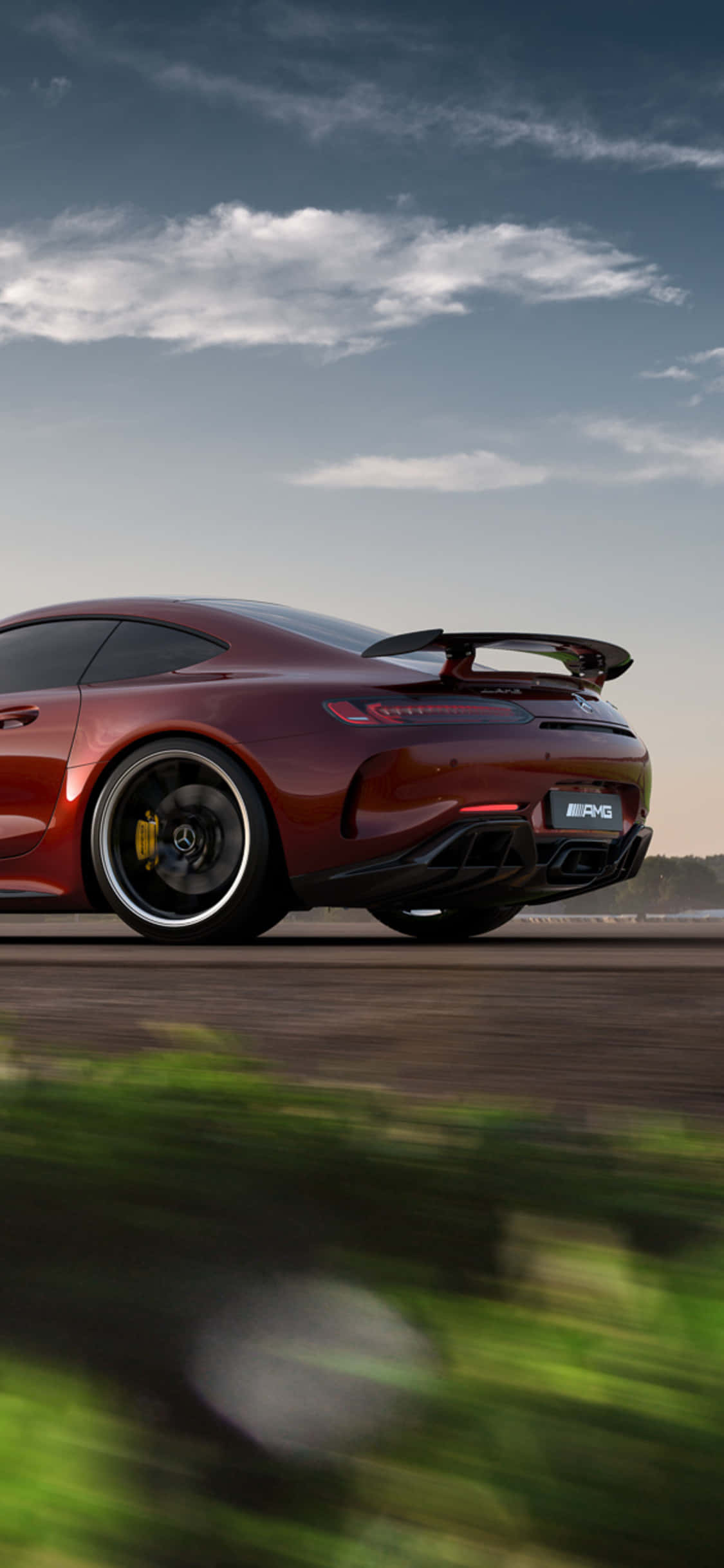 ครอปพื้นหลัง Android Red Amg Gt-r วอลเปเปอร์