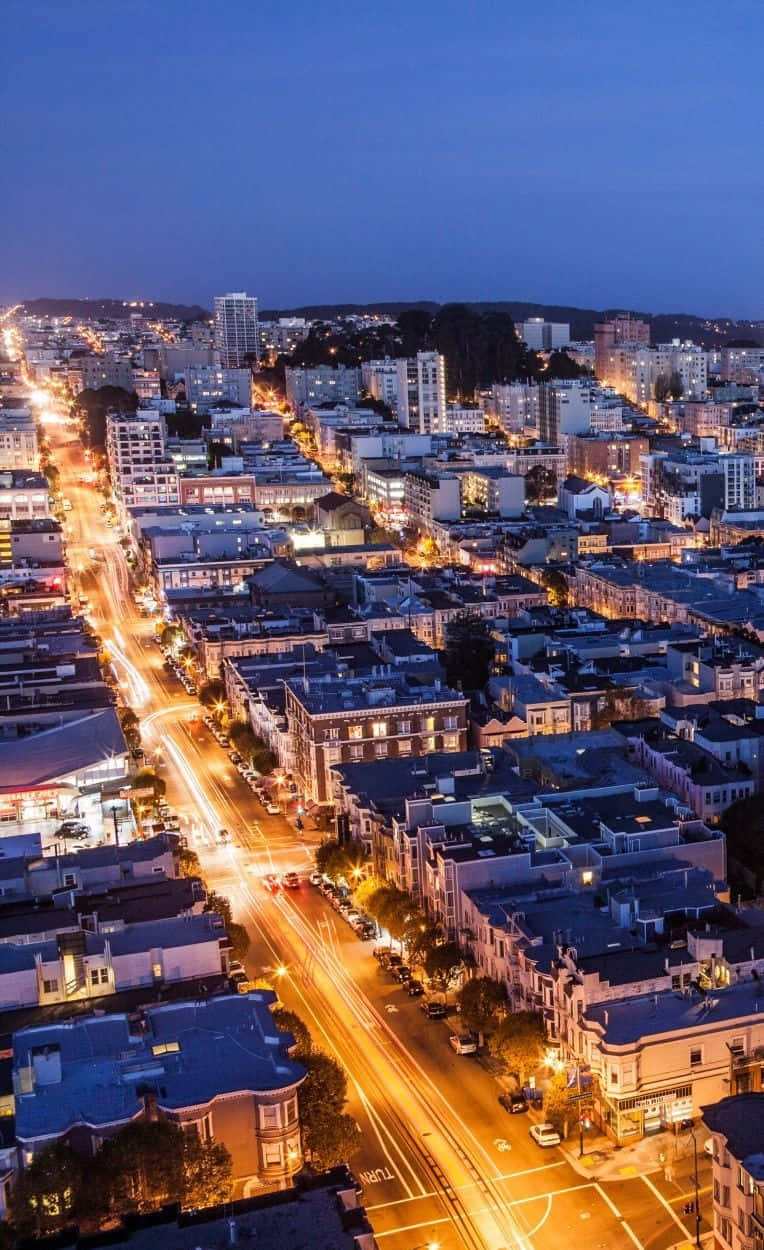 Android San Francisco พื้นหลัง แสงส่องสว่าง วอลเปเปอร์
