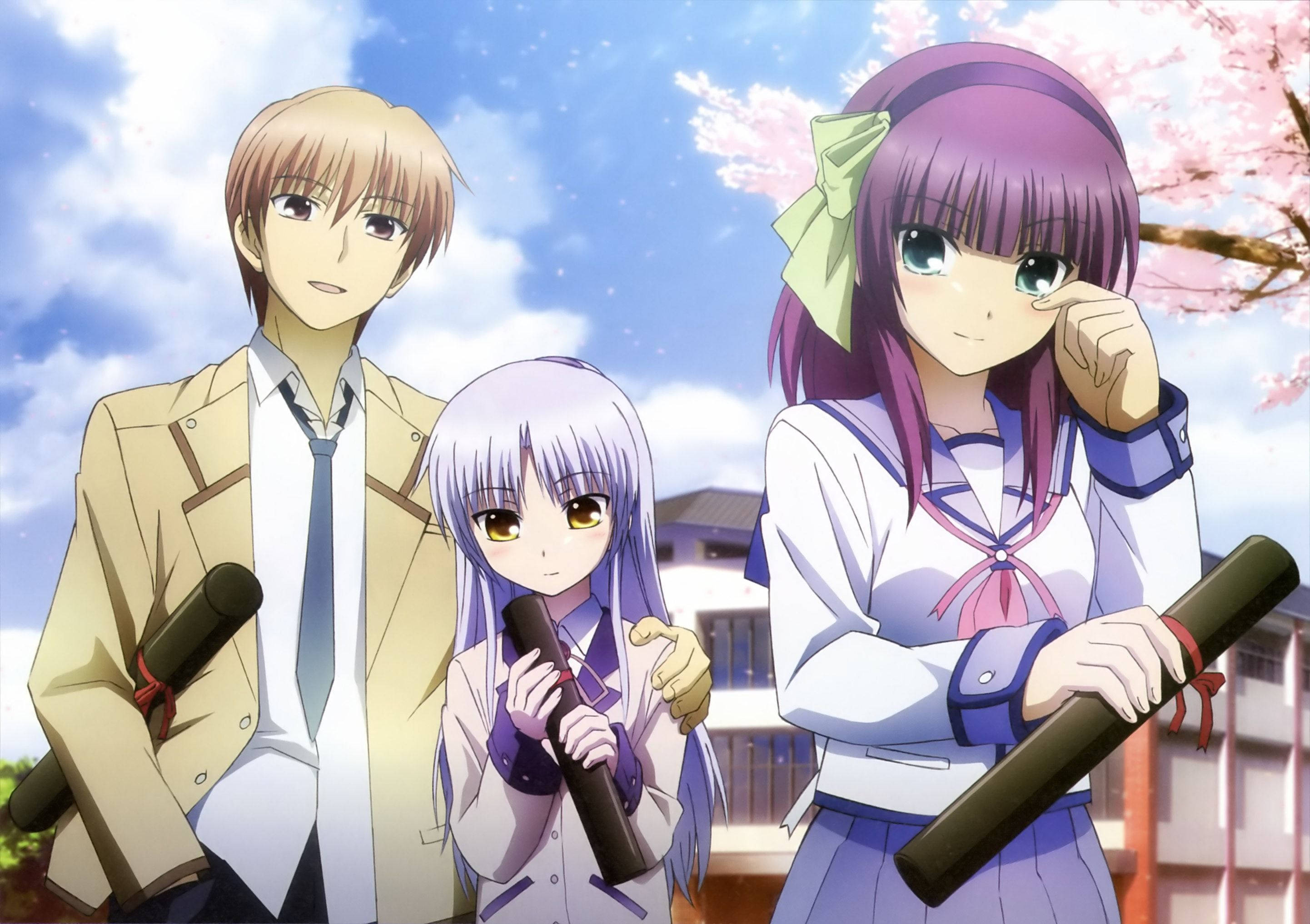 คู่อนิเมะ Angel Beats วอลเปเปอร์