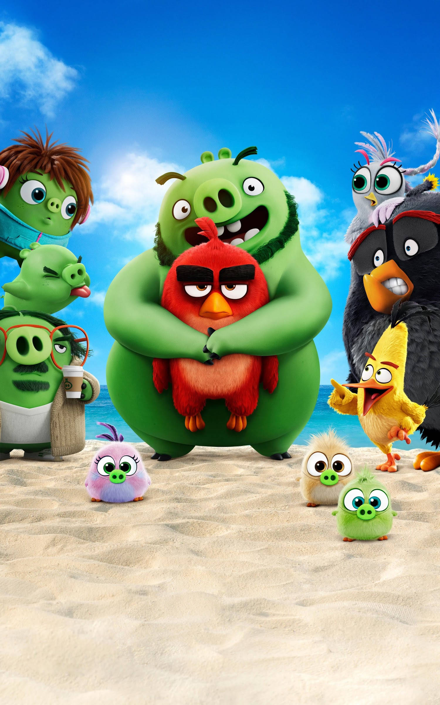 หมูและนก ภาพยนตร์ Angry Birds 2 วอลเปเปอร์